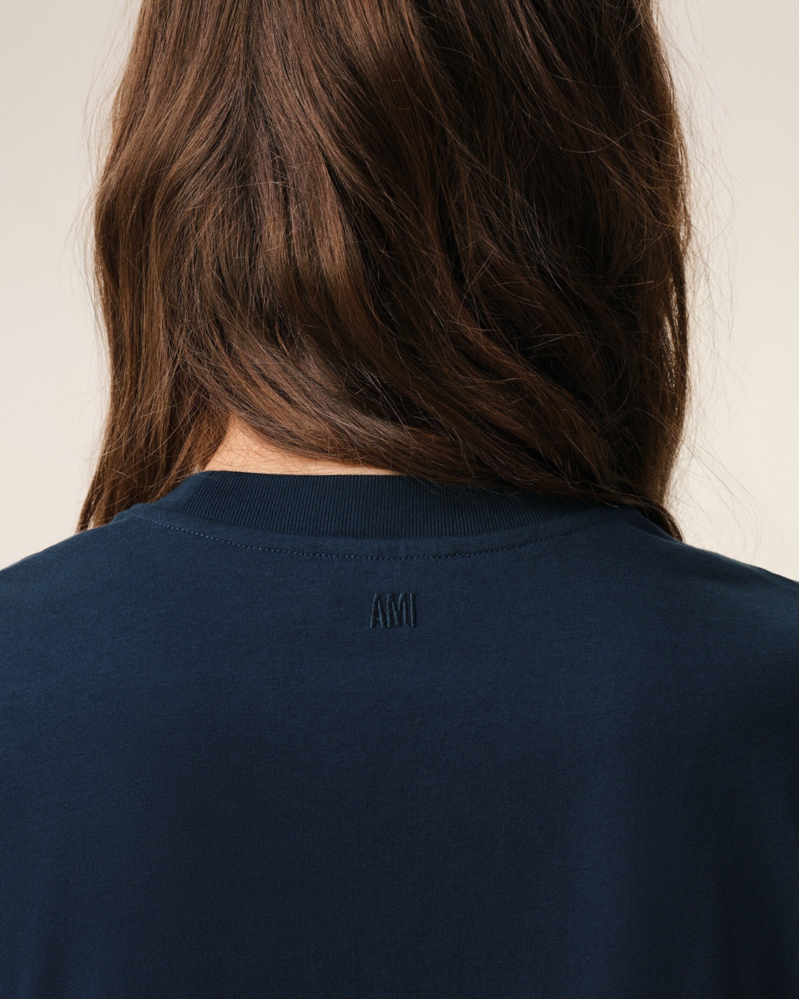 AMI PARIS de Coeur Classic Fit T-Shirt in Night Blue