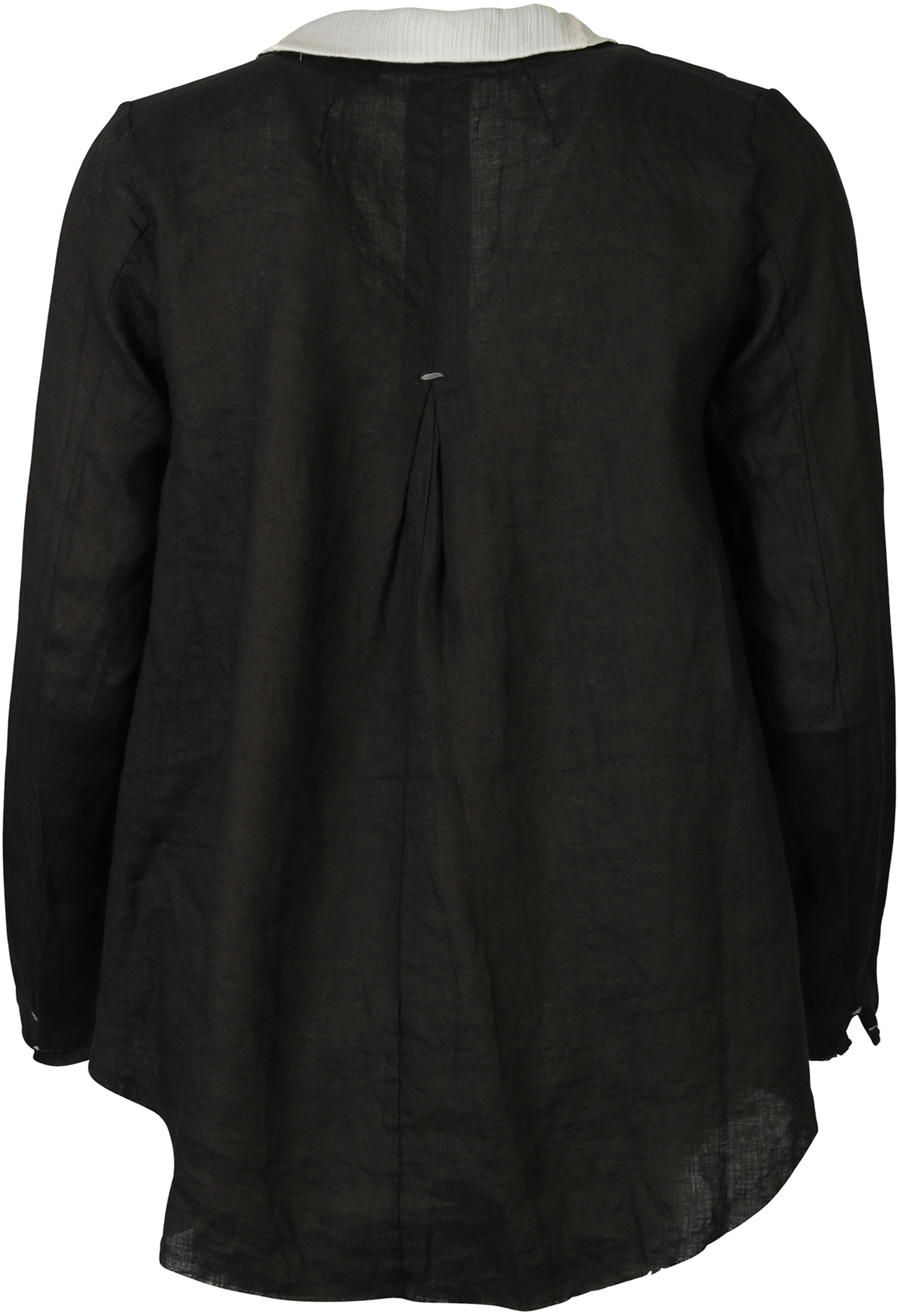Transit Par Such Leinenblazer schwarz/creme IT 44 - D 38