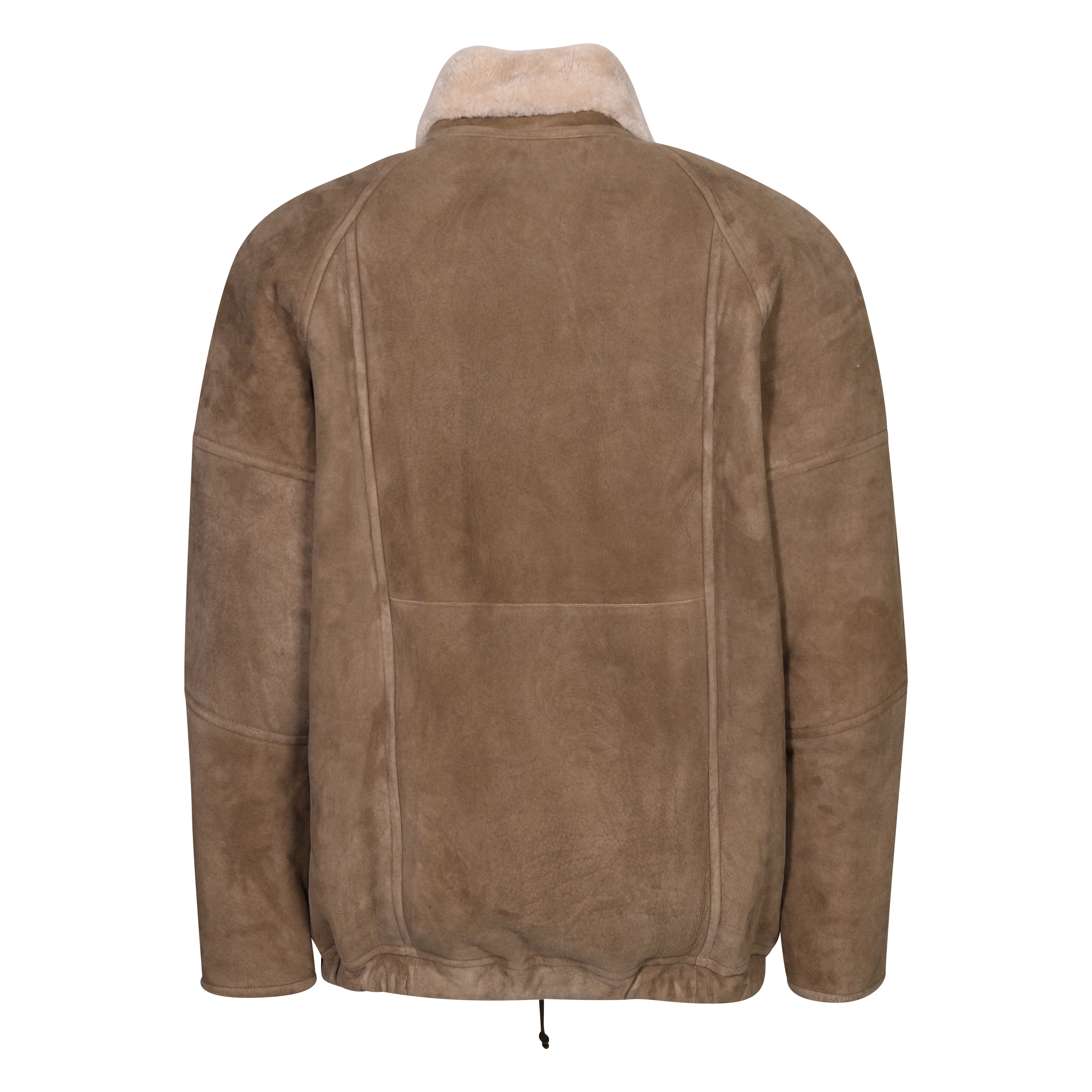 Isabel Marant Abenoe Shearling Jacket in Khaki