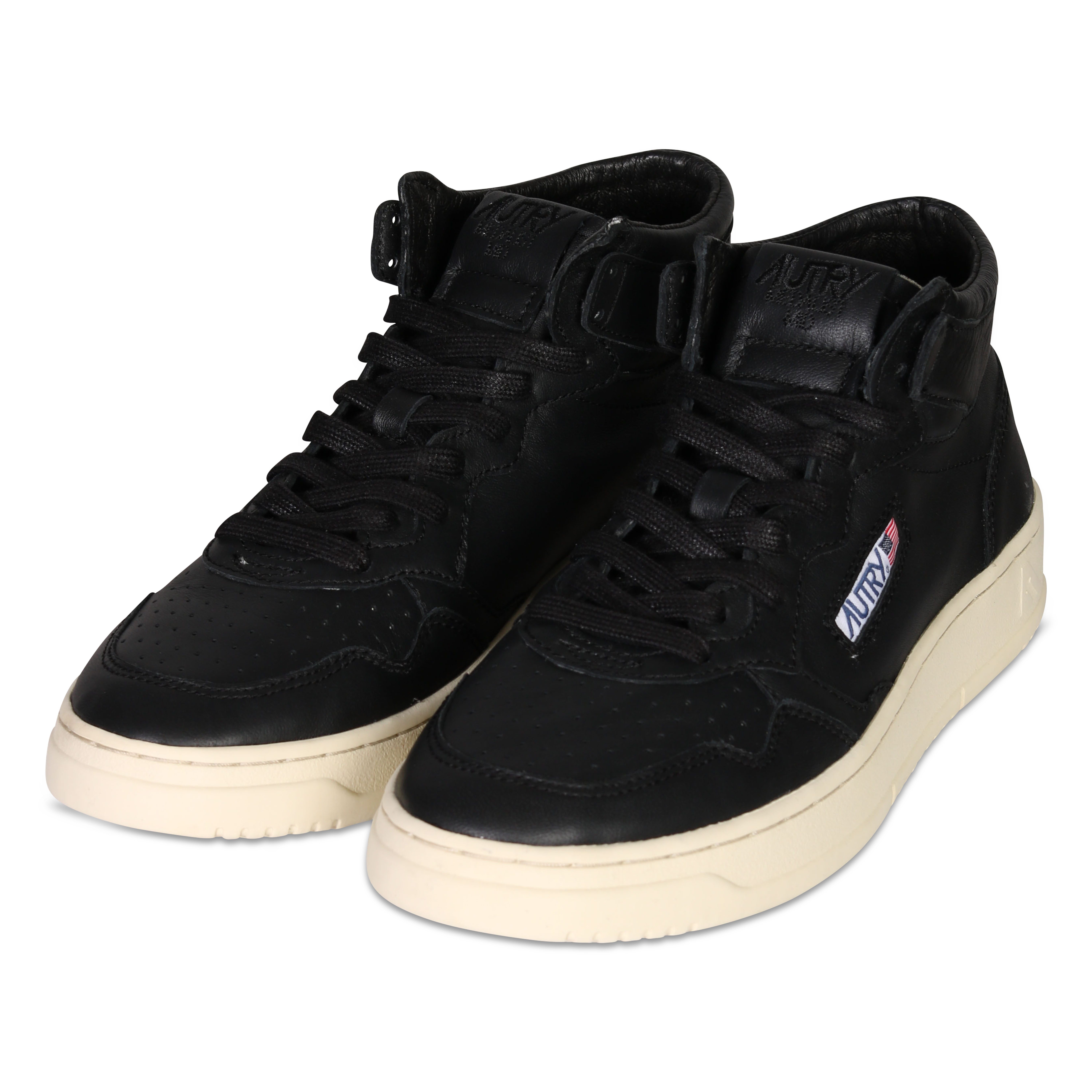 Autry Action Shoes Medalist Mid Sneaker Goat Black