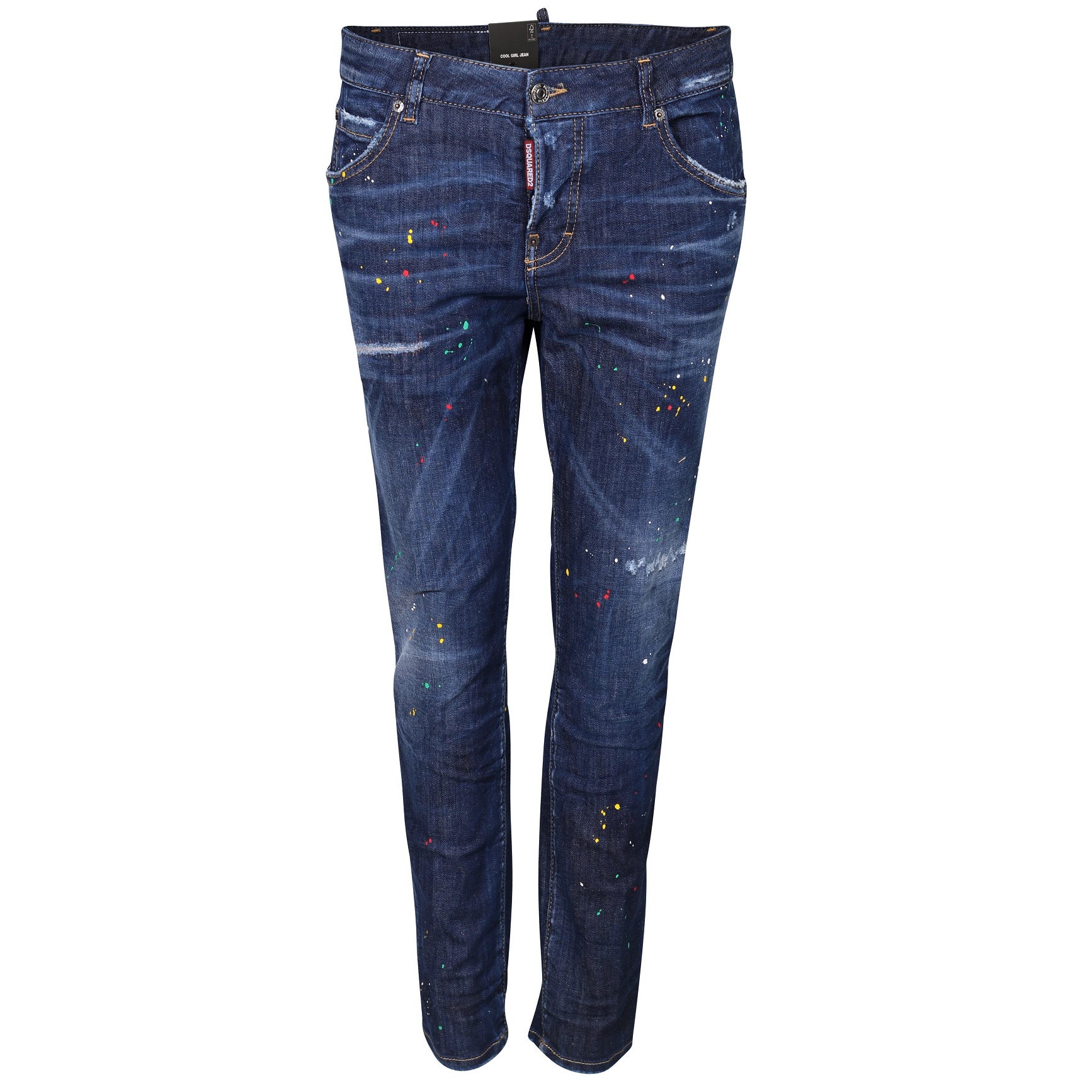 DSQUARED2 Jeans Cool Girl in Washed Dark Blue Color Dots
