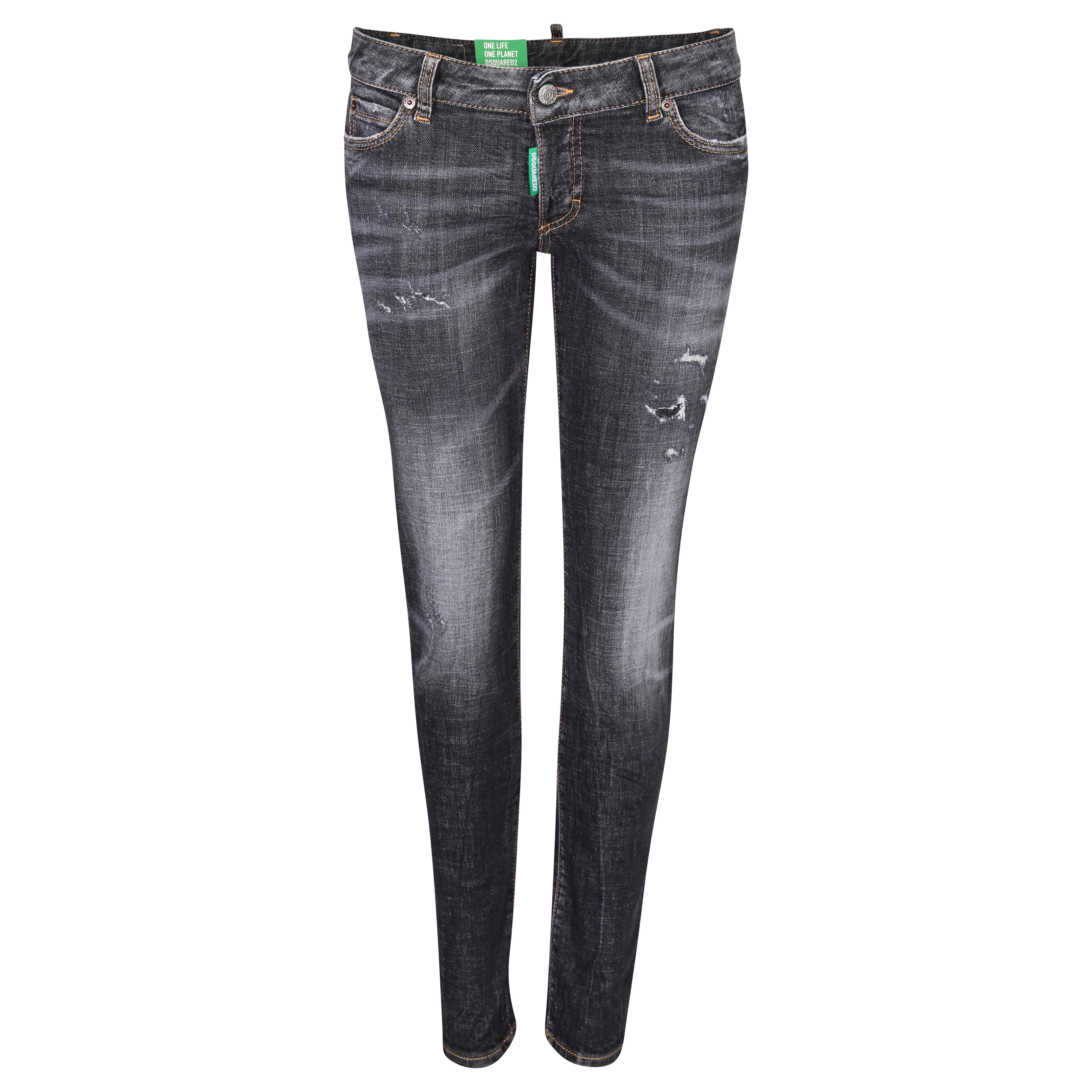 DSQUARED2 Green Label Jennifer Jeans in Washed Black