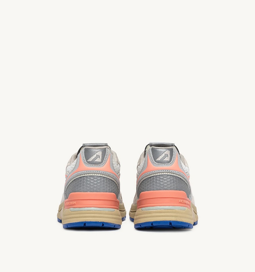 AUTRY ACTION SHOES Hyperway in Suede/Mesh/White/Peach/Pink