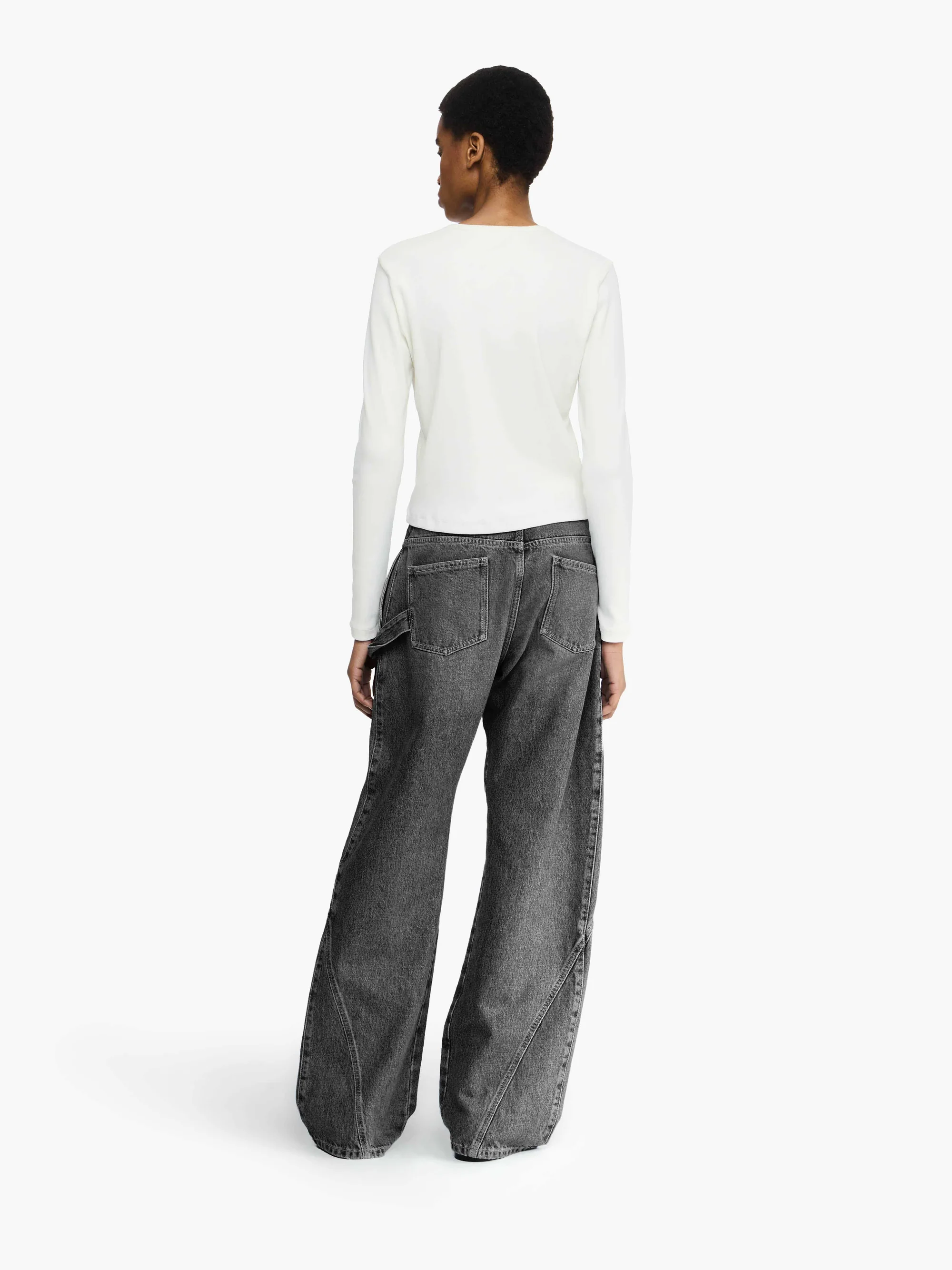 JW ANDERSON Twisted Workwear Jeans in Grey
