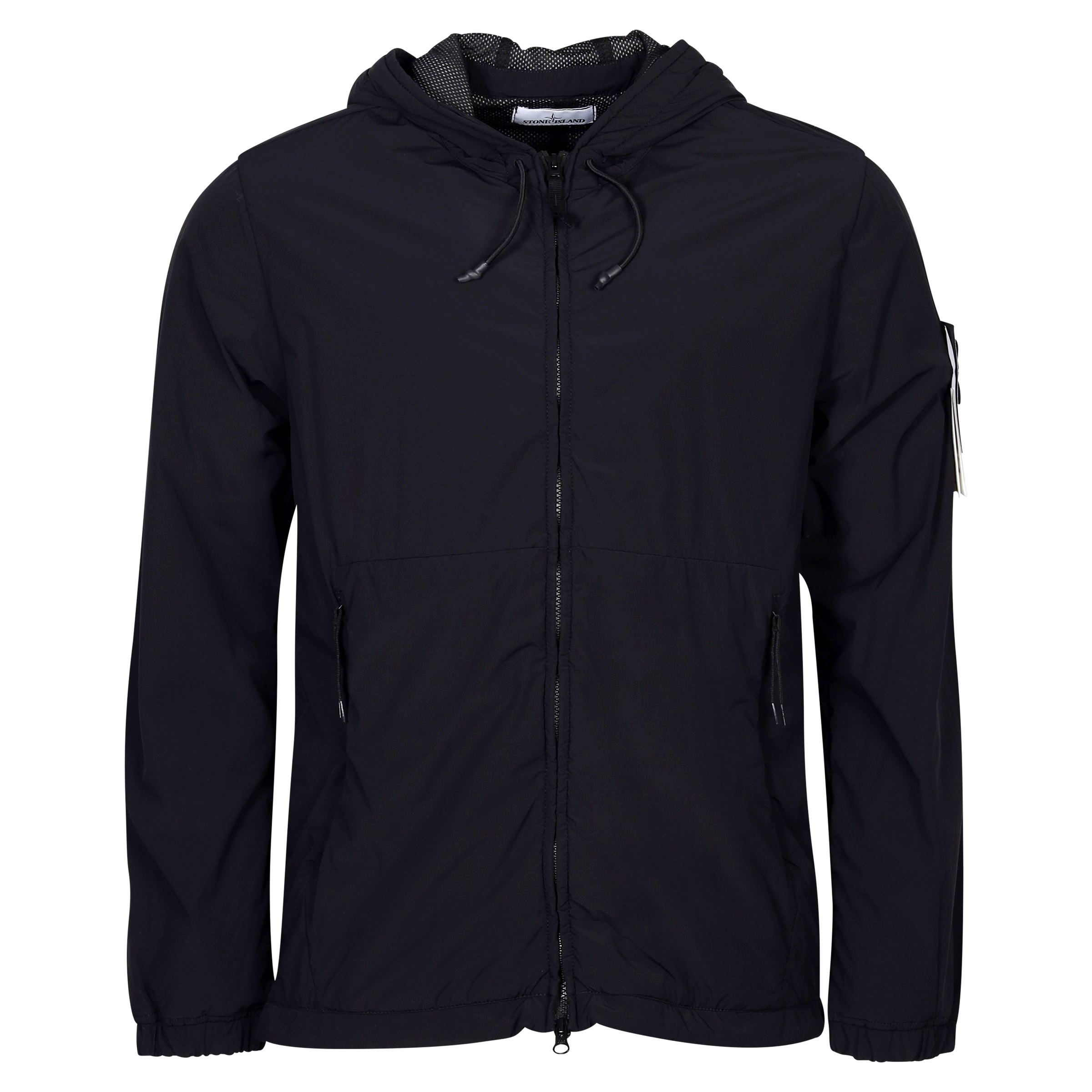 Stone Island Hooded Skin Touch Nylon Jacket Black