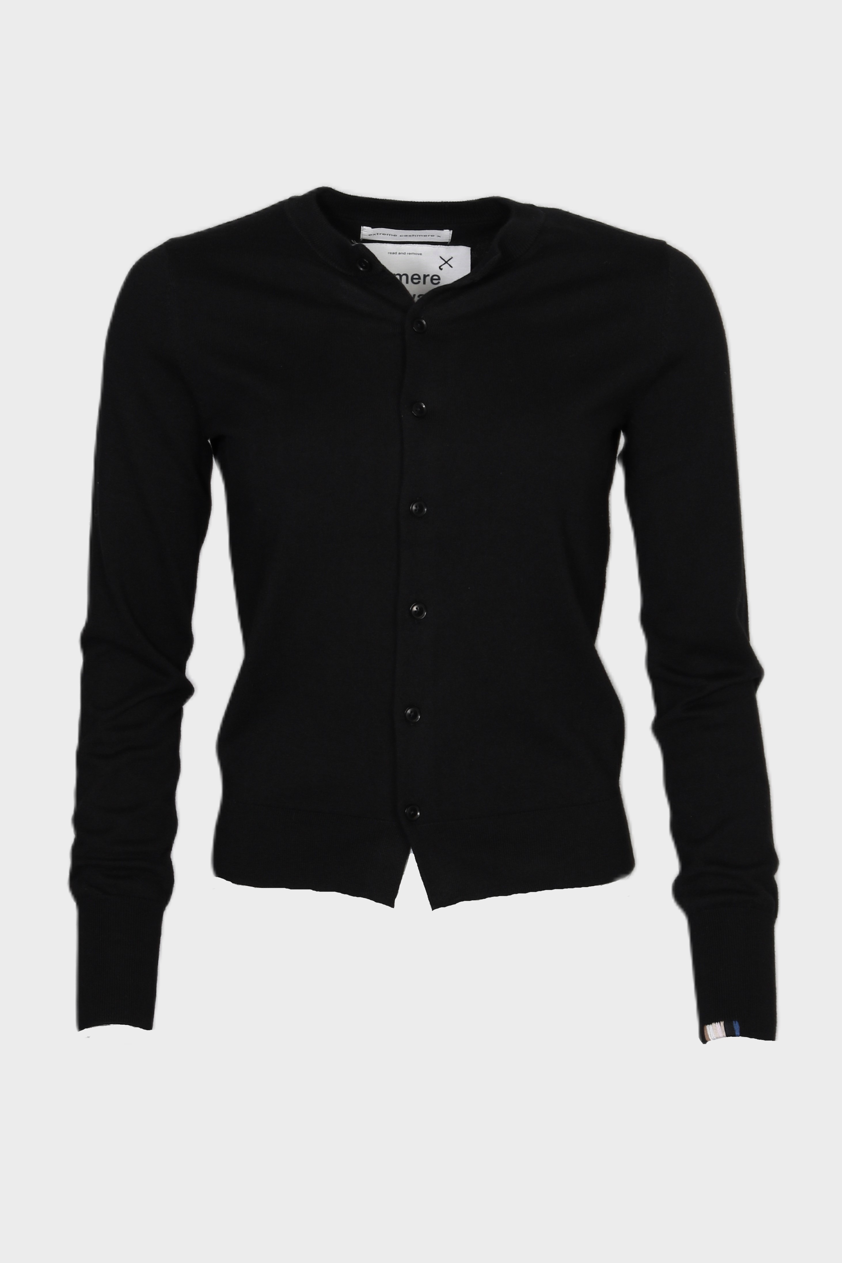 EXTREME CASHMERE Cardigan N°332 Little Bit in Raven