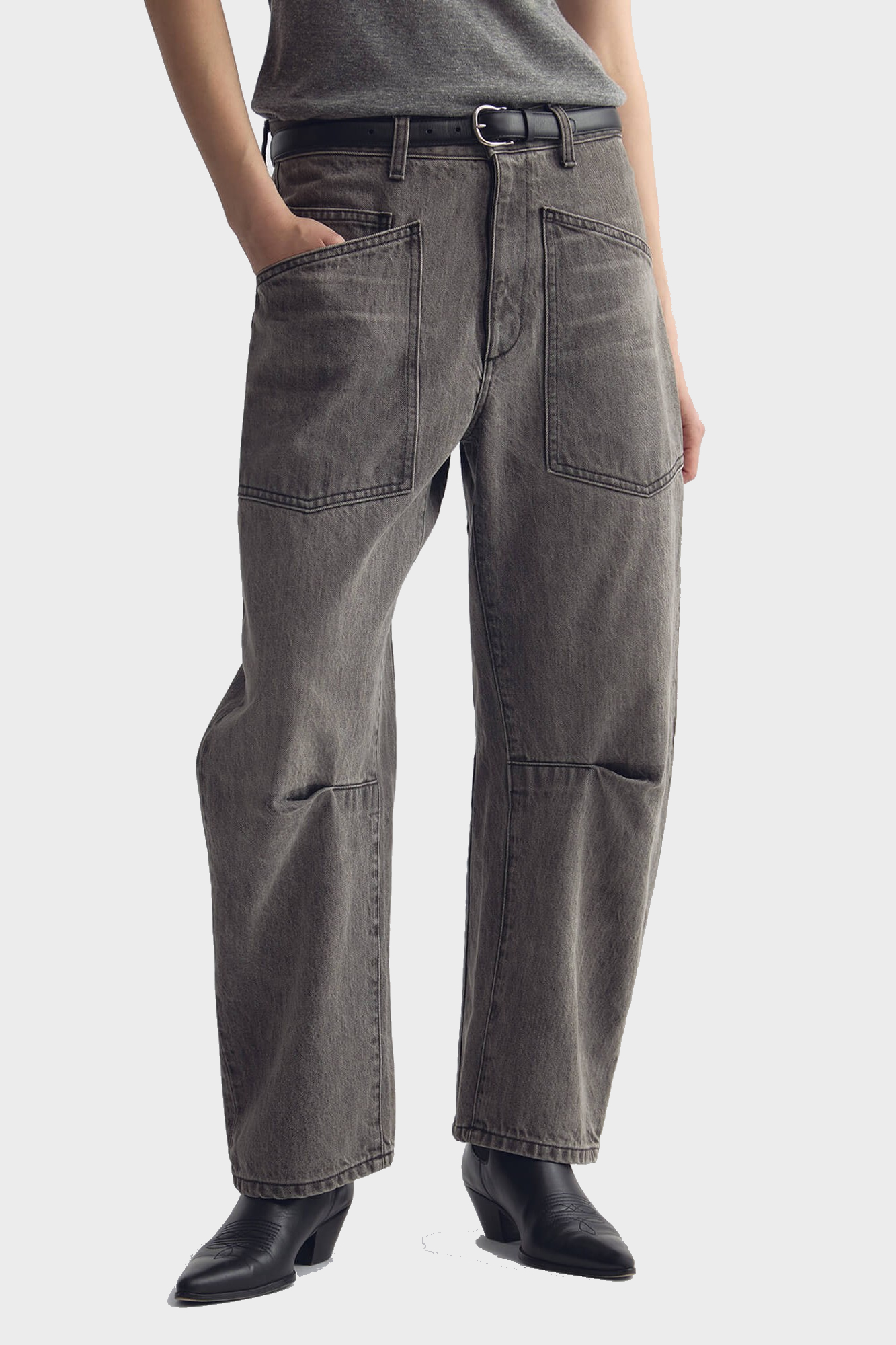 NILI LOTAN Shon Jeans in Ash Grey