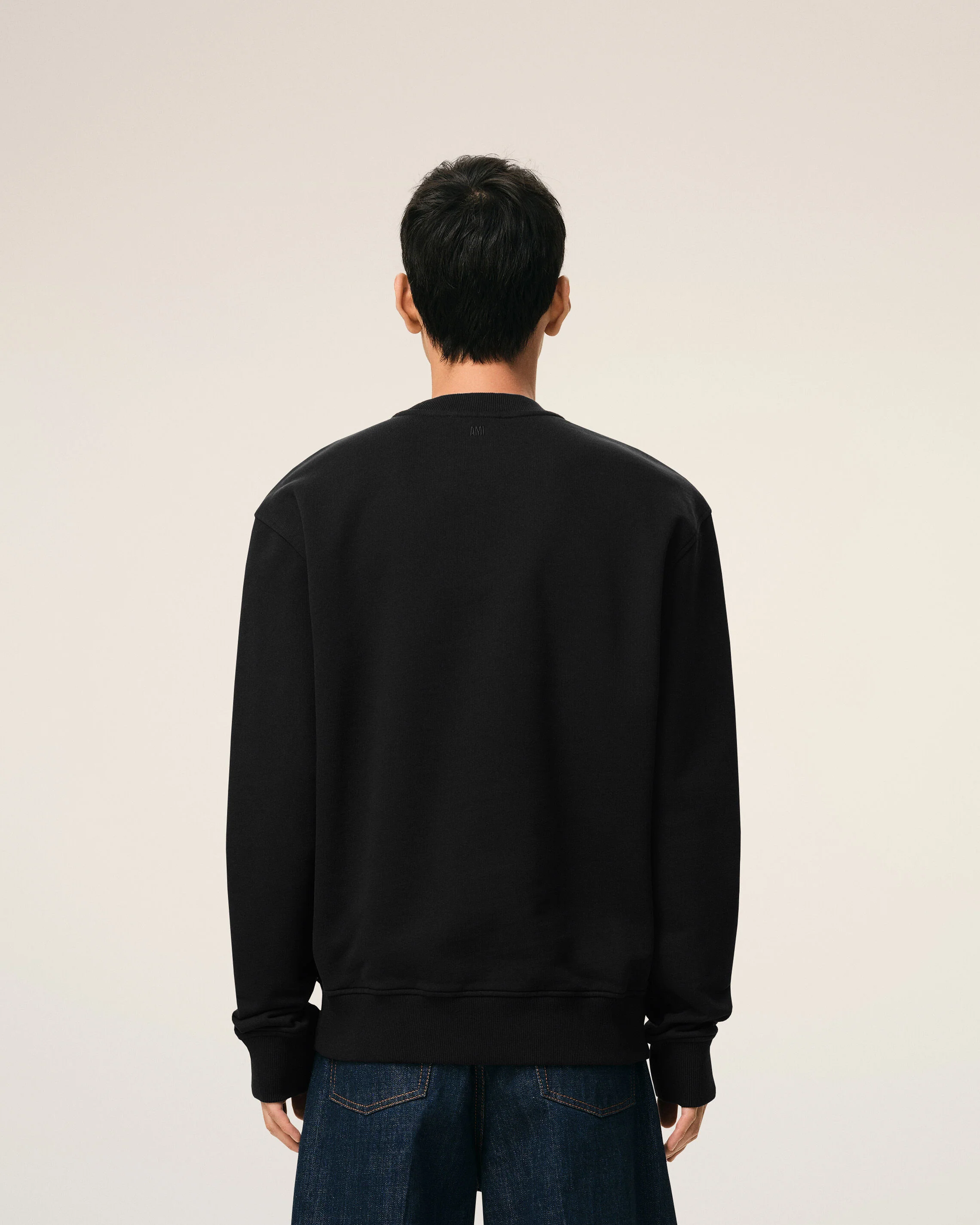 AMI PARIS de Coeur Sweatshirt in Black/White Logo