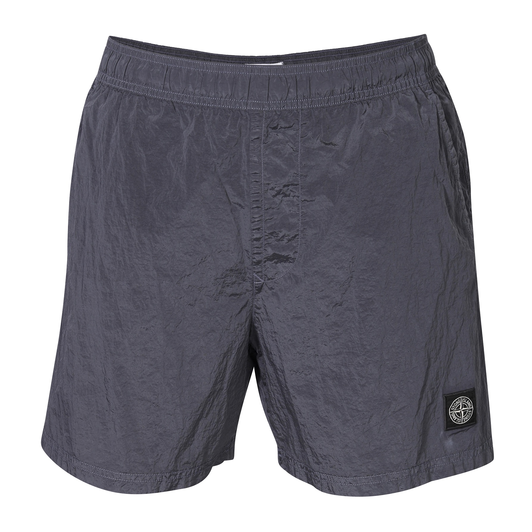 STONE ISLAND Shiny Swim Shorts in Dark Grey S