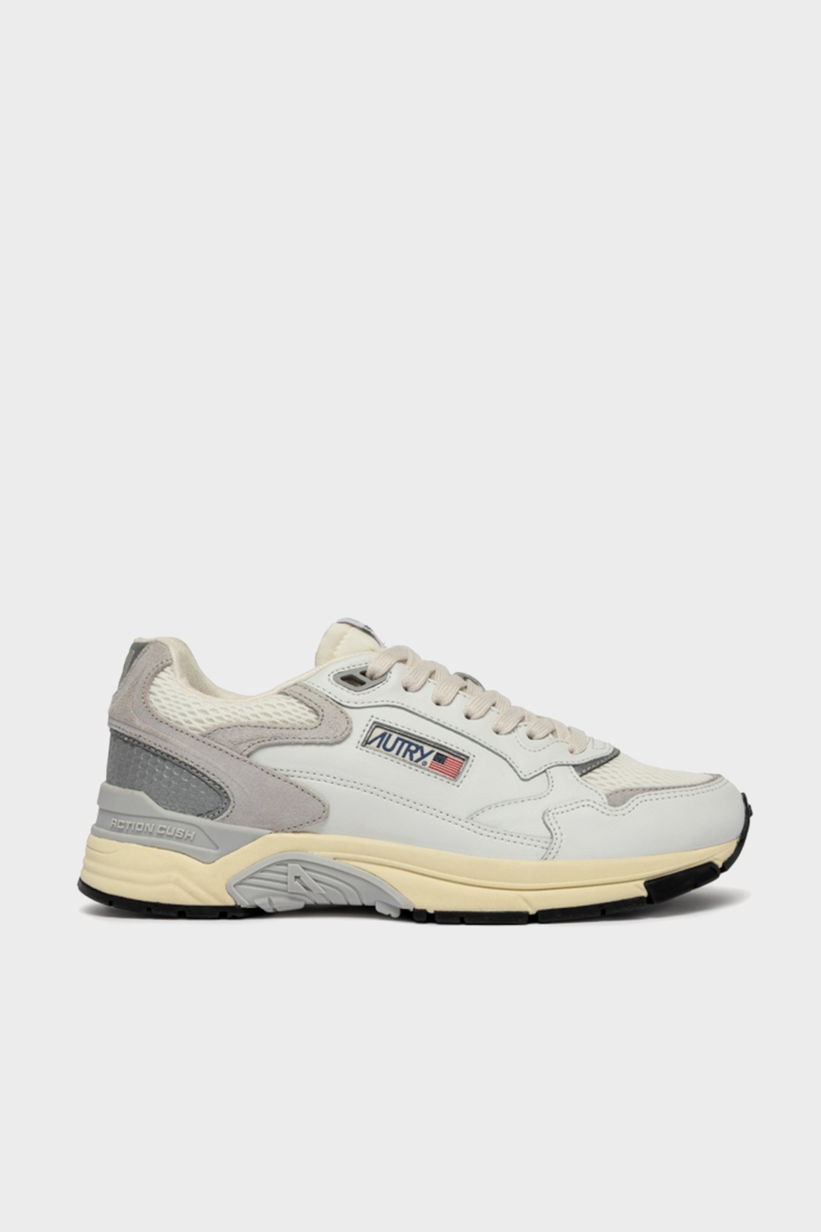 AUTRY ACTION SHOES Hyperway in Leather/Mesh/White/Grey