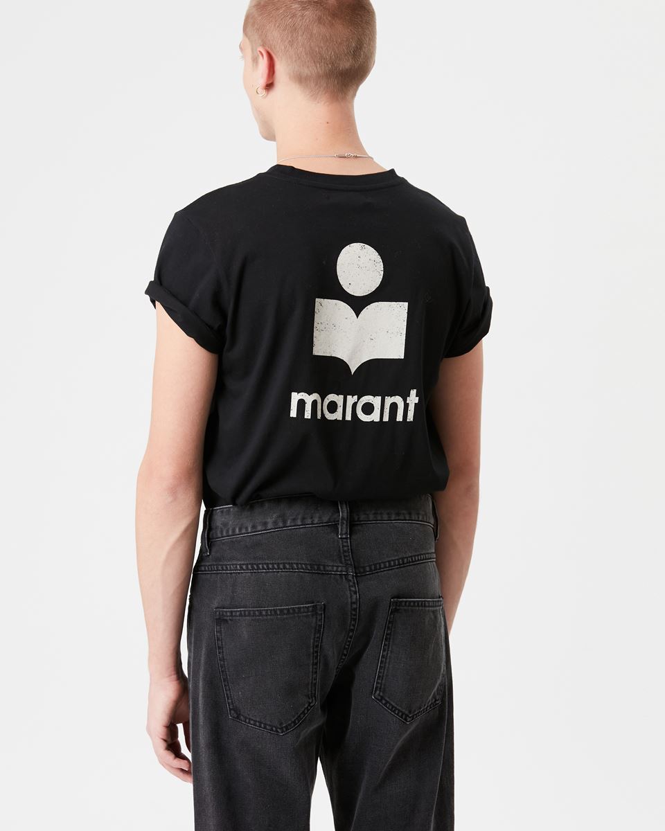 Isabel Marant Zafferh T-Shirt in Black/Ecru S