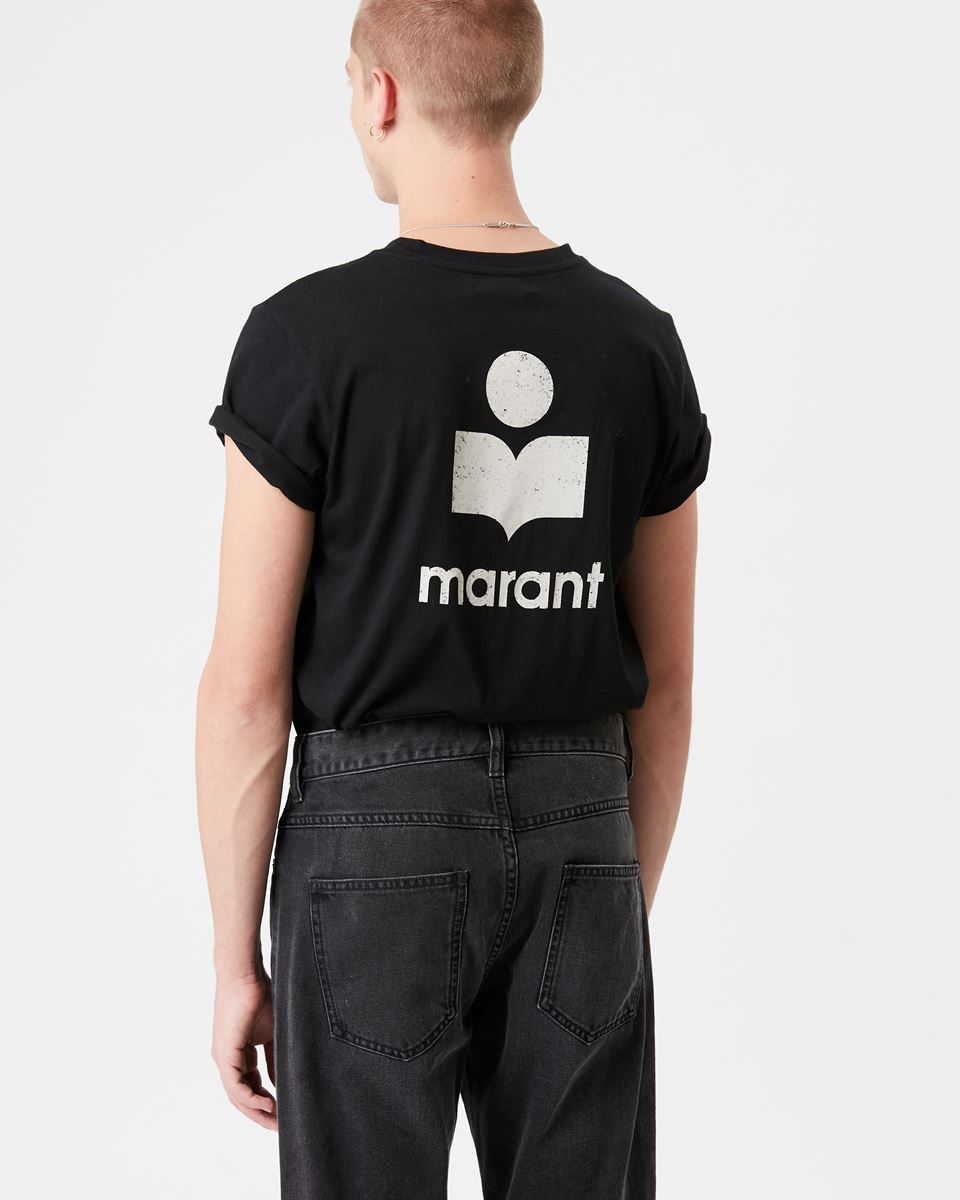 Isabel Marant Zafferh T-Shirt in Black/Ecru M