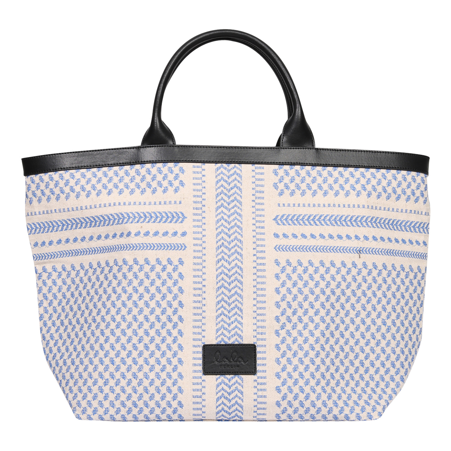Lala Berlin Tote Lauren X-Stitch Blue