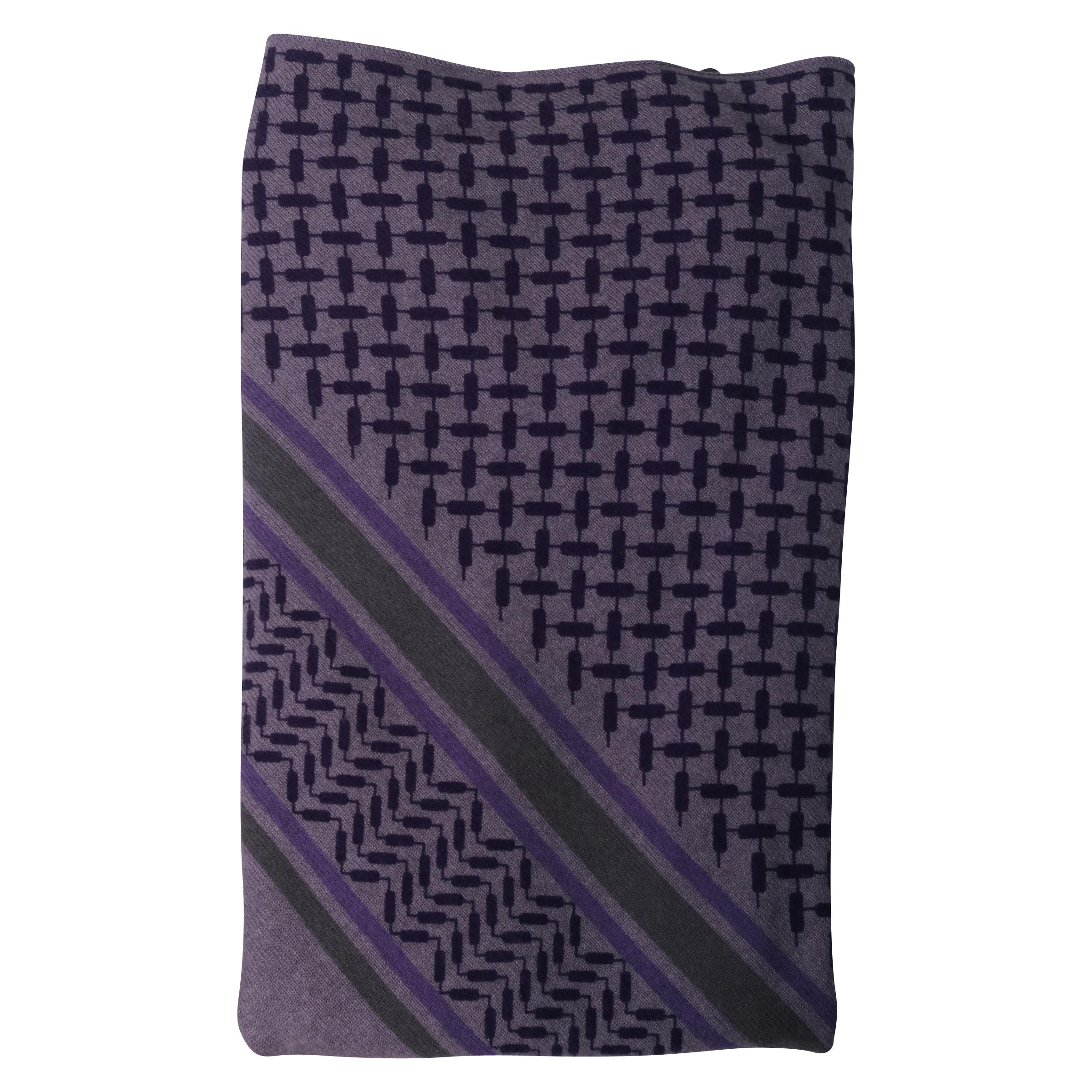 Lala Berlin Cashmere Scarf Large Triangle Purple