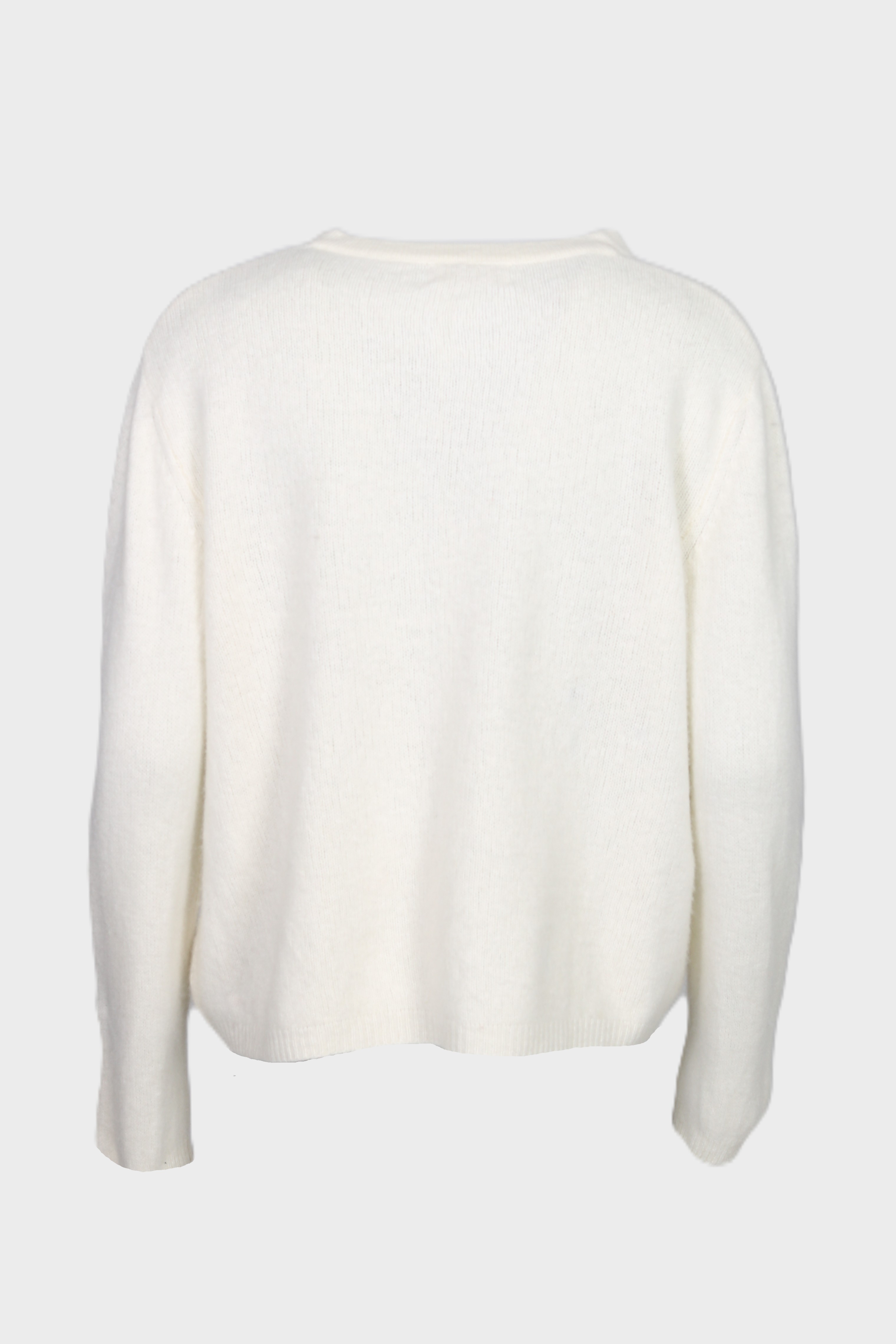 WARM ME Yuki Henley Cashmere Sweater in Creme