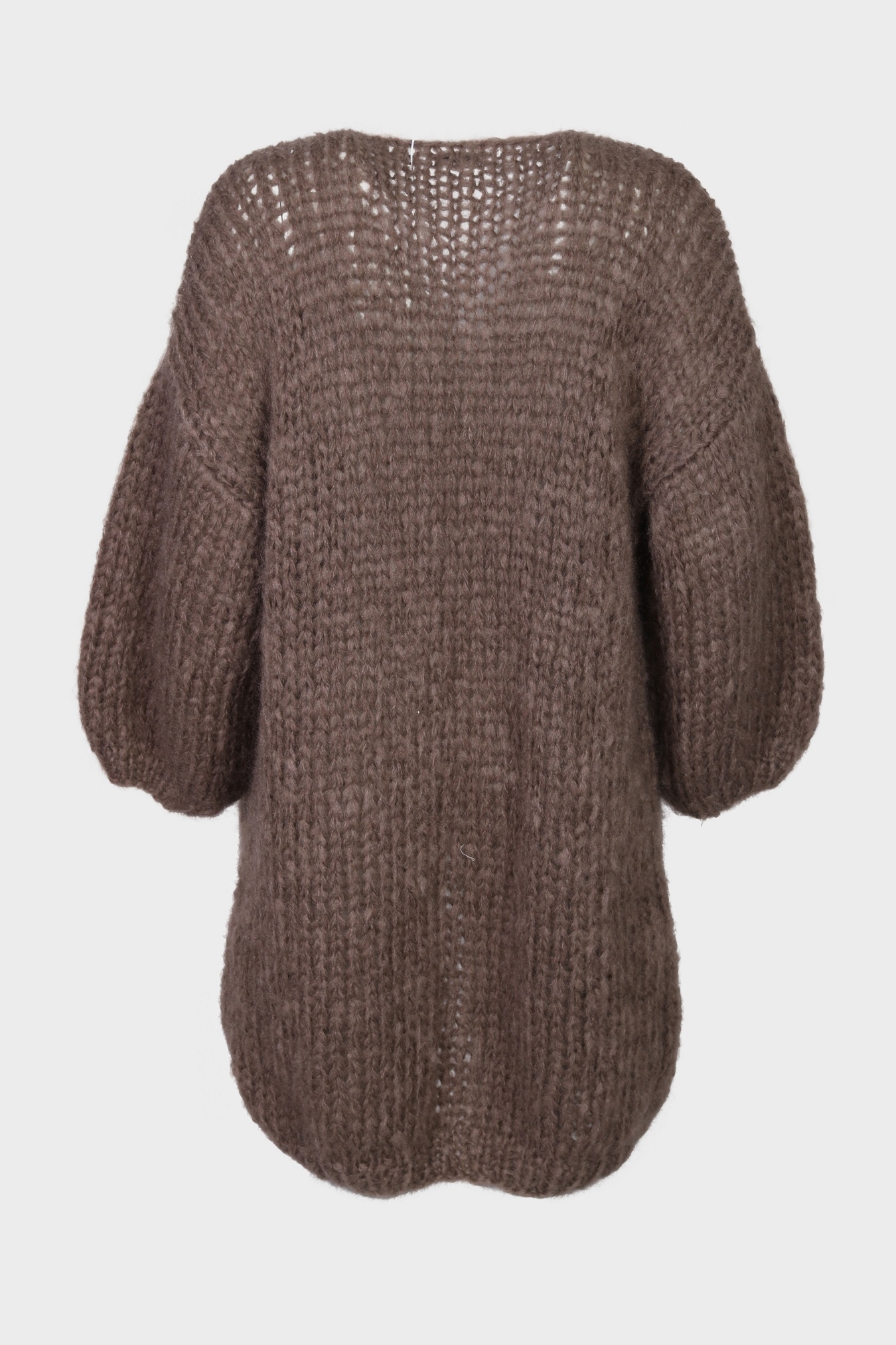 MAIAMI Short Knit Coat in Brown S/M