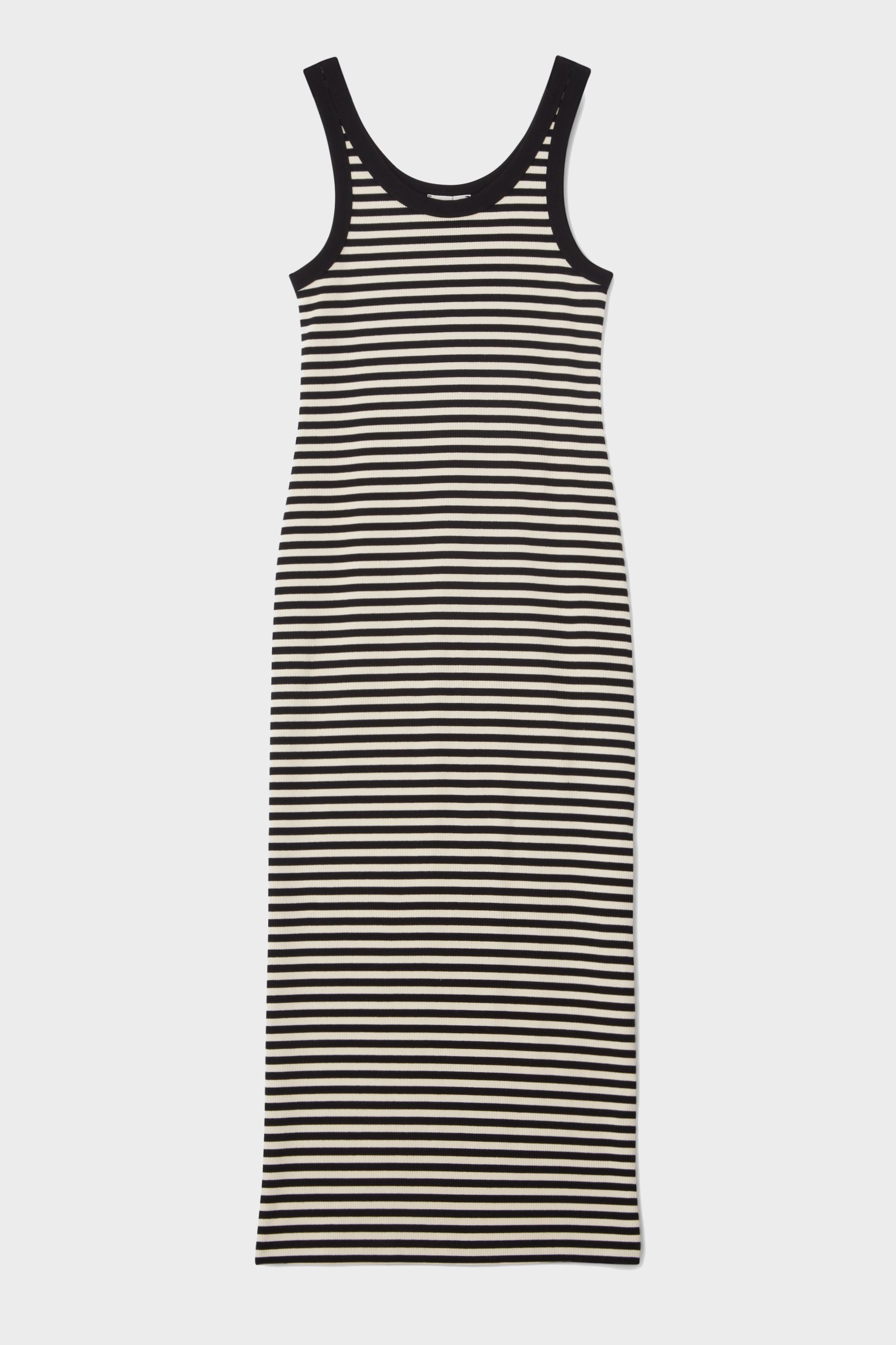 DAGMAR Striped Ribbed Tank Dress S