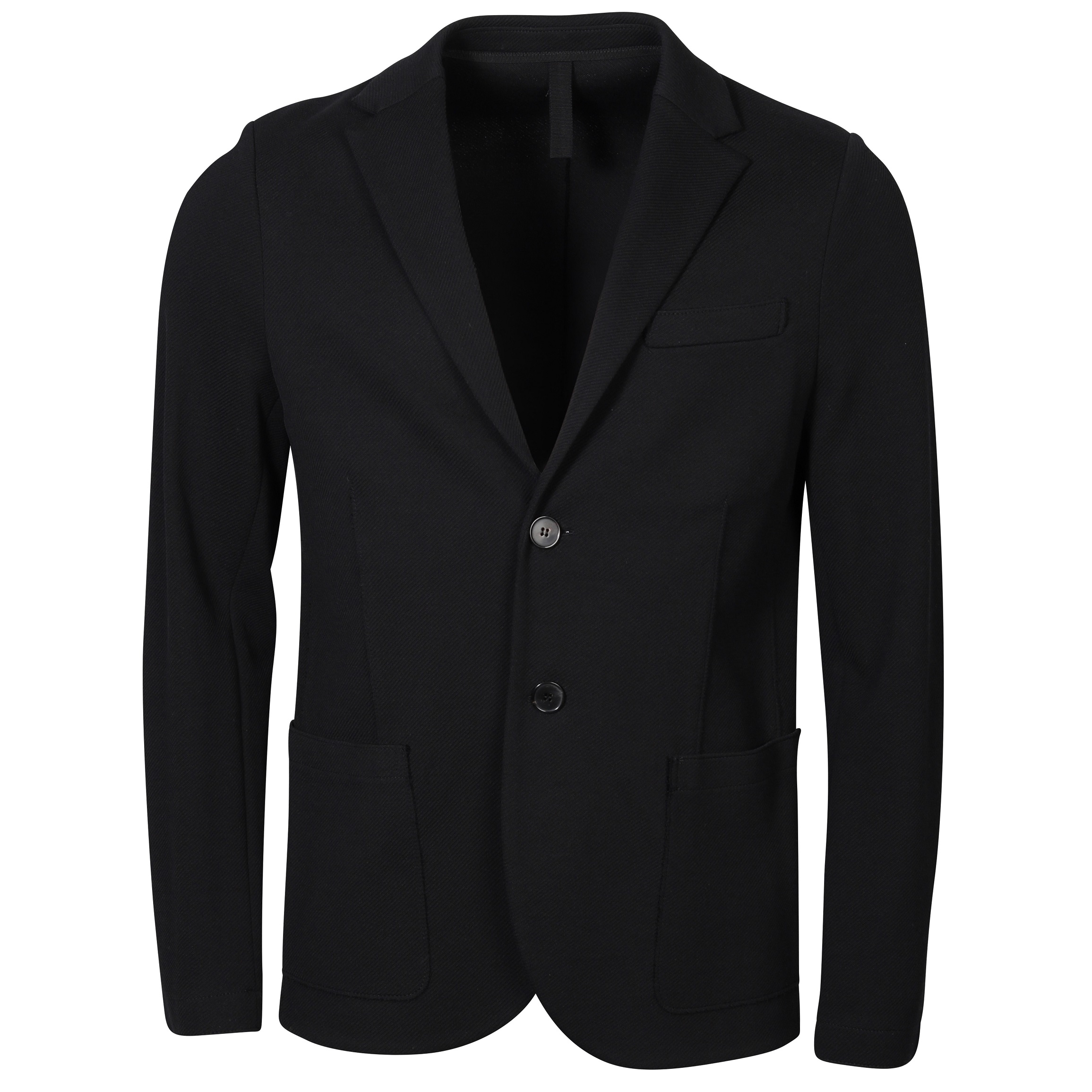 HARRIS WHARF Cotton Twill Jacket in Black 46