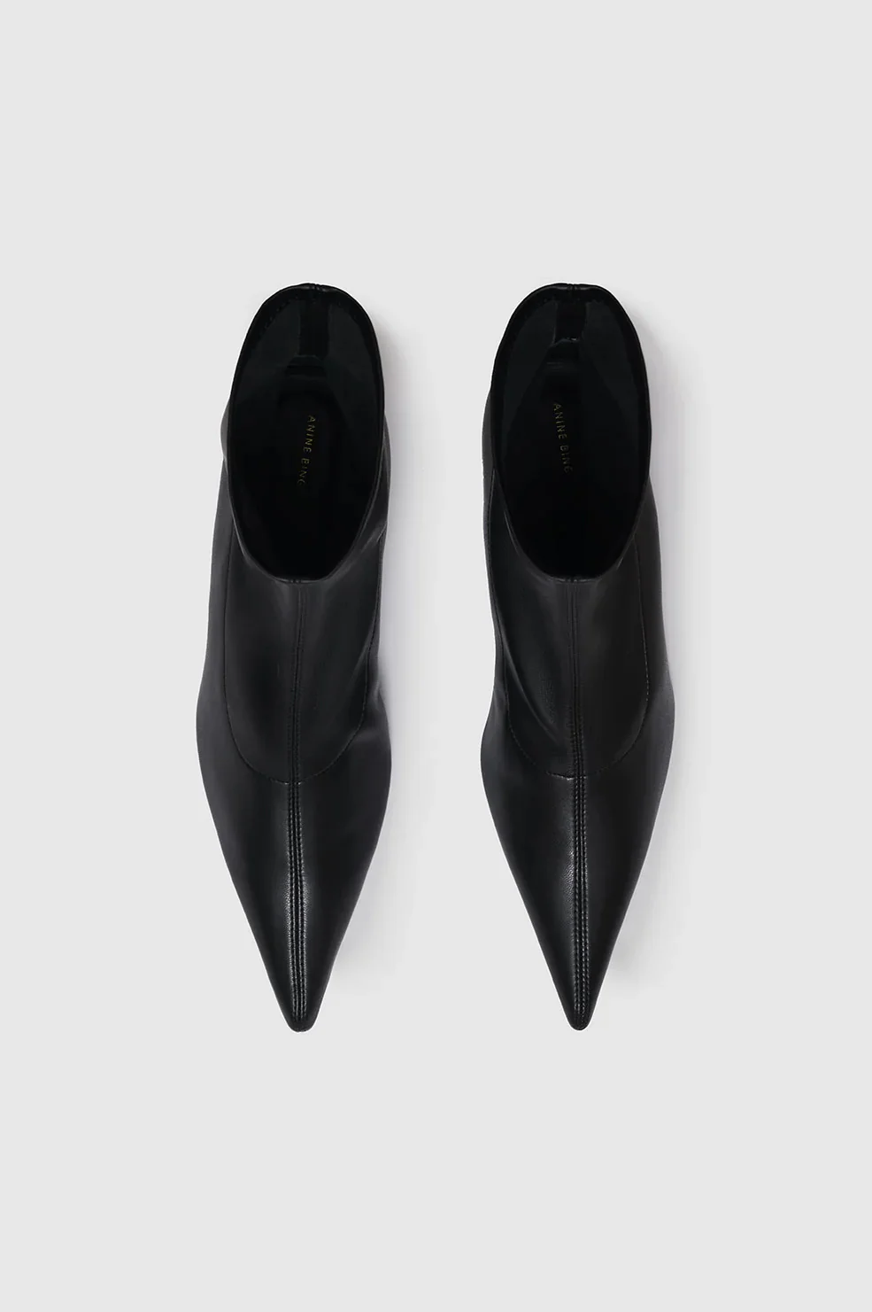 ANINE BING Kitten Heel Bootie in Black