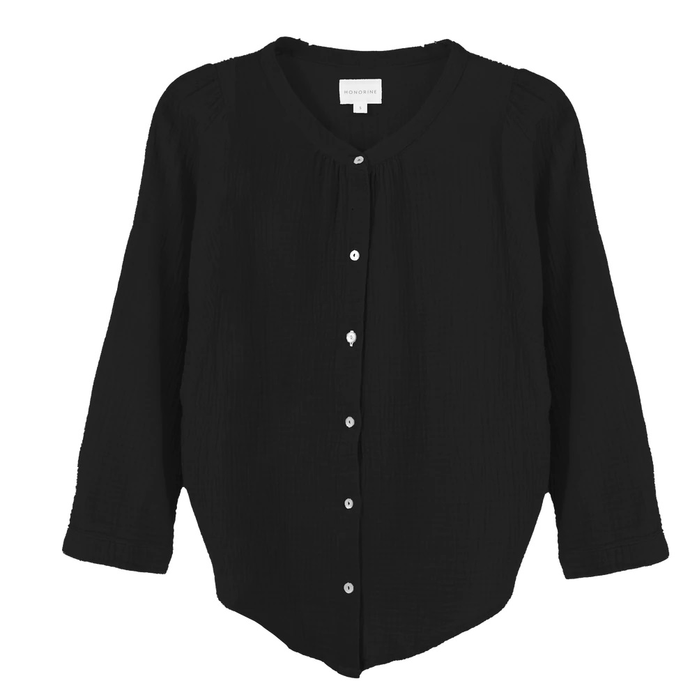 HONORINE Chloe Blouse in Black