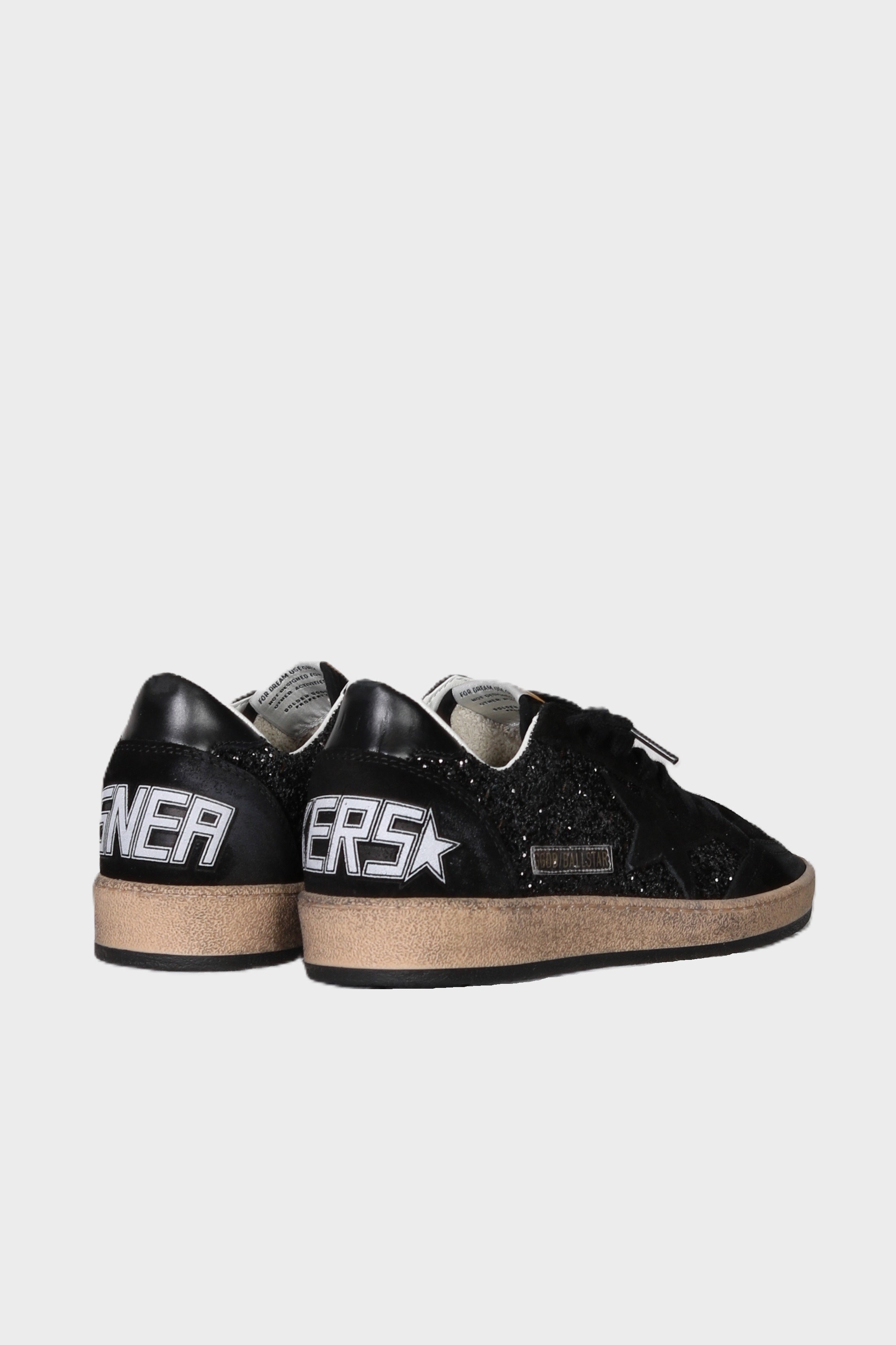 GOLDEN GOOSE Ballstar Glitter in Black