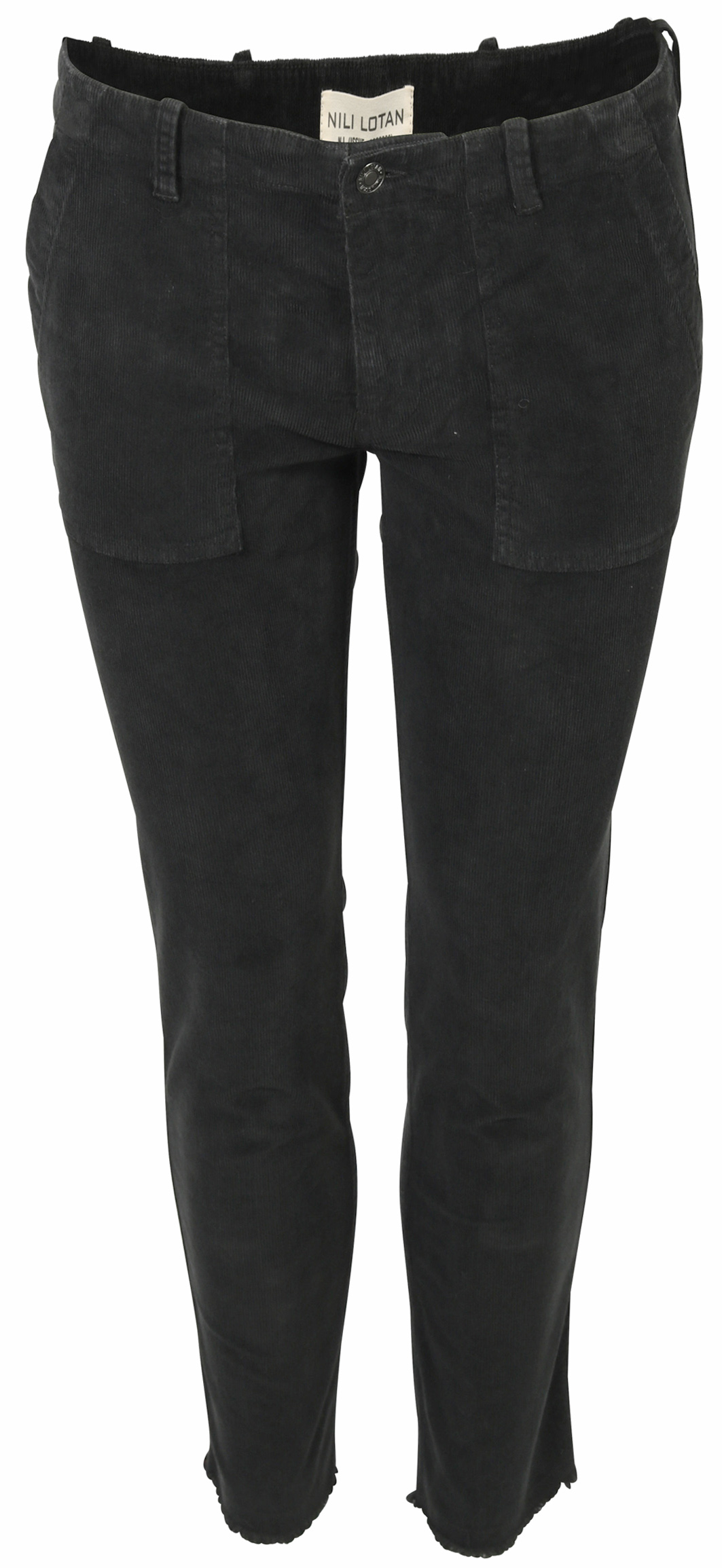 Nili Lotan Pant Jenna Corduroy Tape Black
