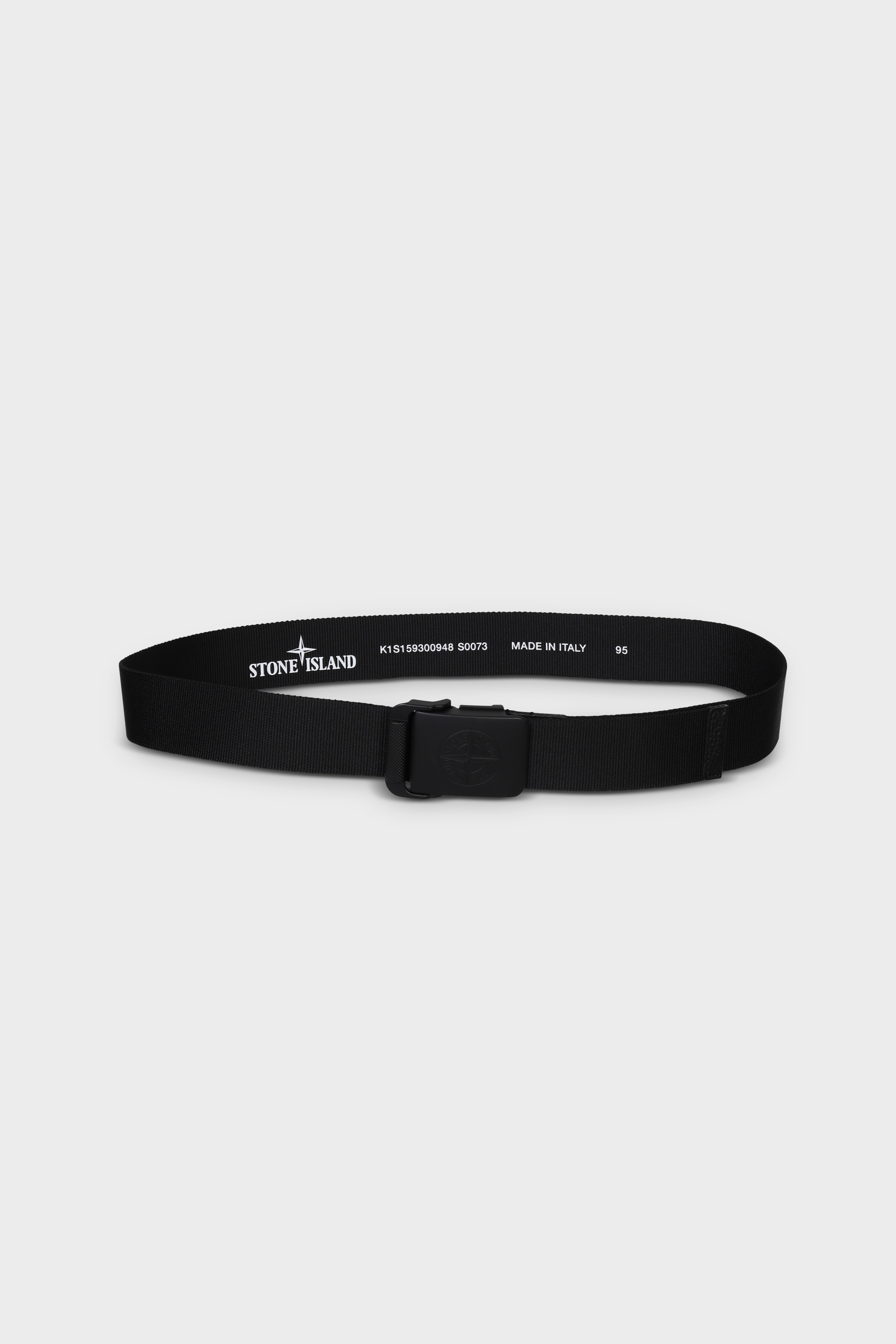 STONE ISLAND Nylon Buckle Belt in Black STONE ISLAND Nylon Buckle Belt in Black