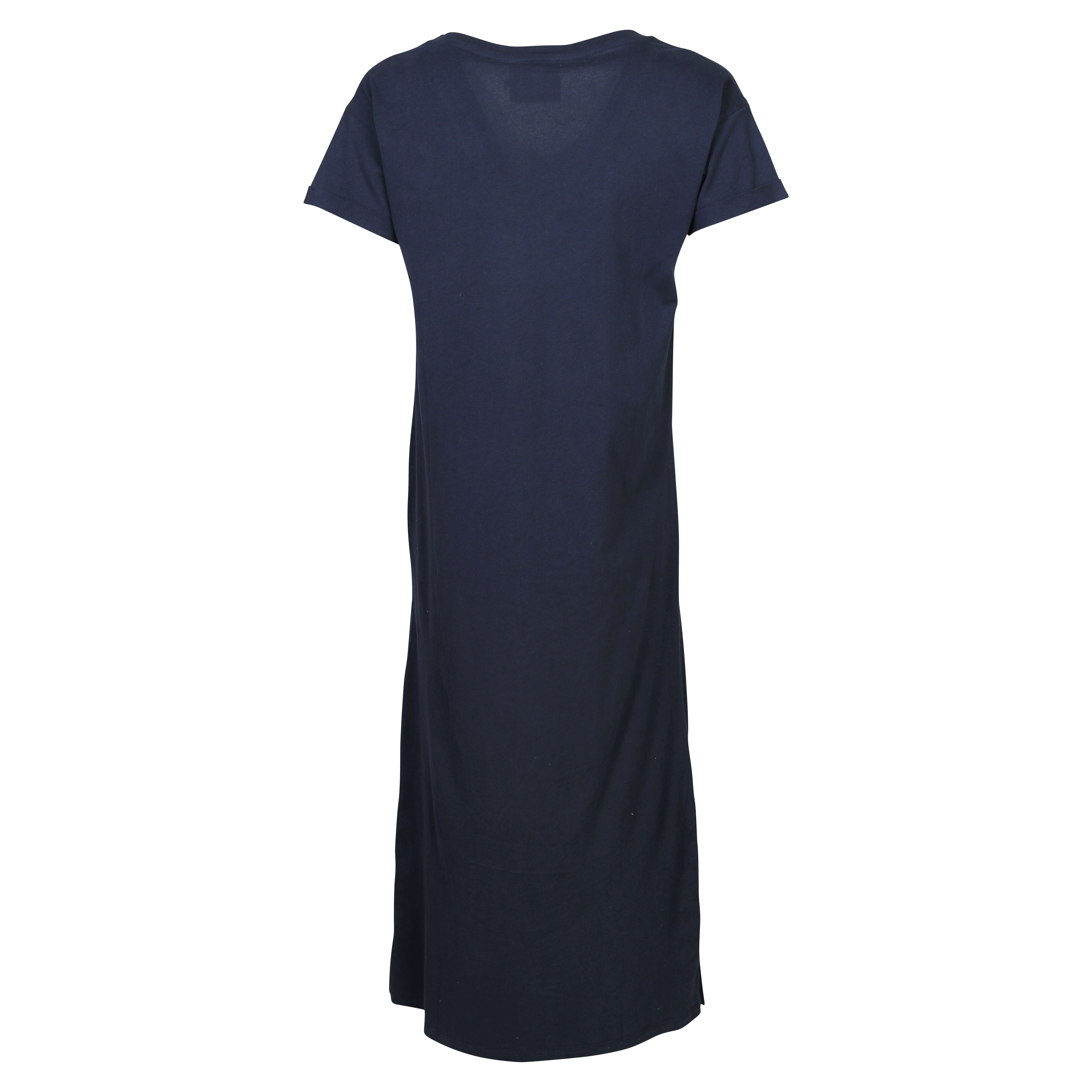 Absolut Cashmere V-Neck Jersey Dress Lorene in Navy