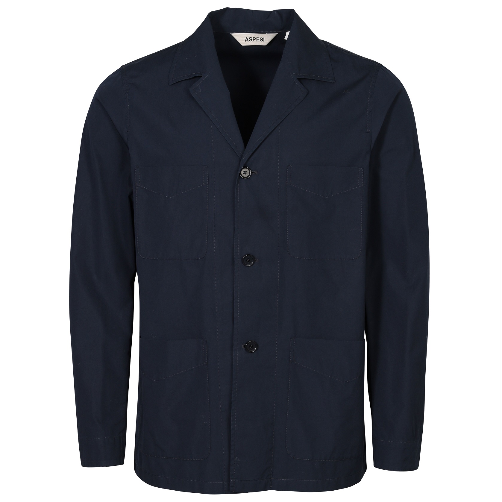 ASPESI Cotton Jacket in Navy