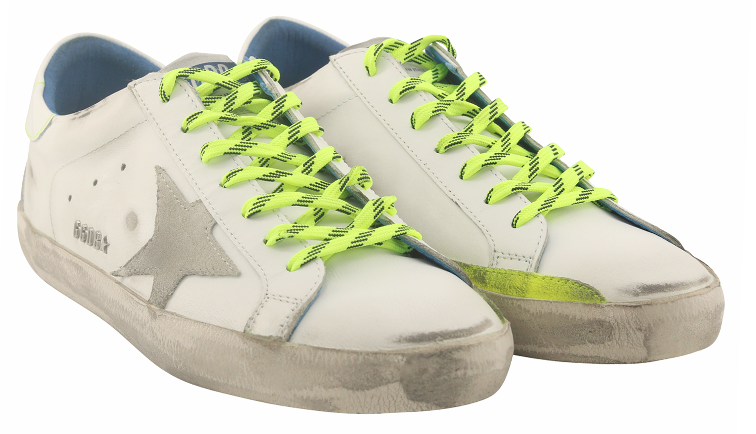 Golden Goose Sneaker Superstar White Leather/Fluo Details 44