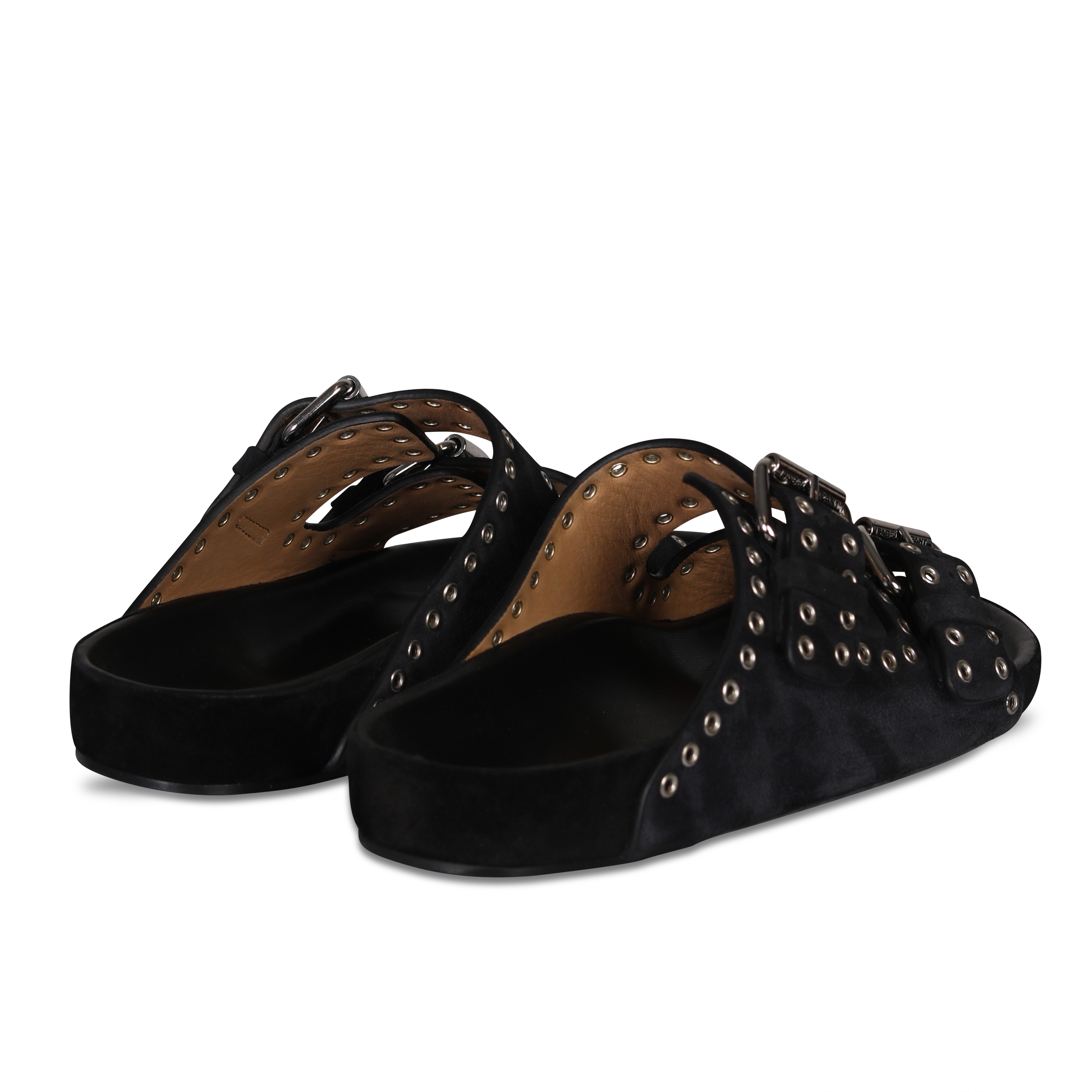 Isabel Marant Sandals Lennyo Studs Faded Black Suede