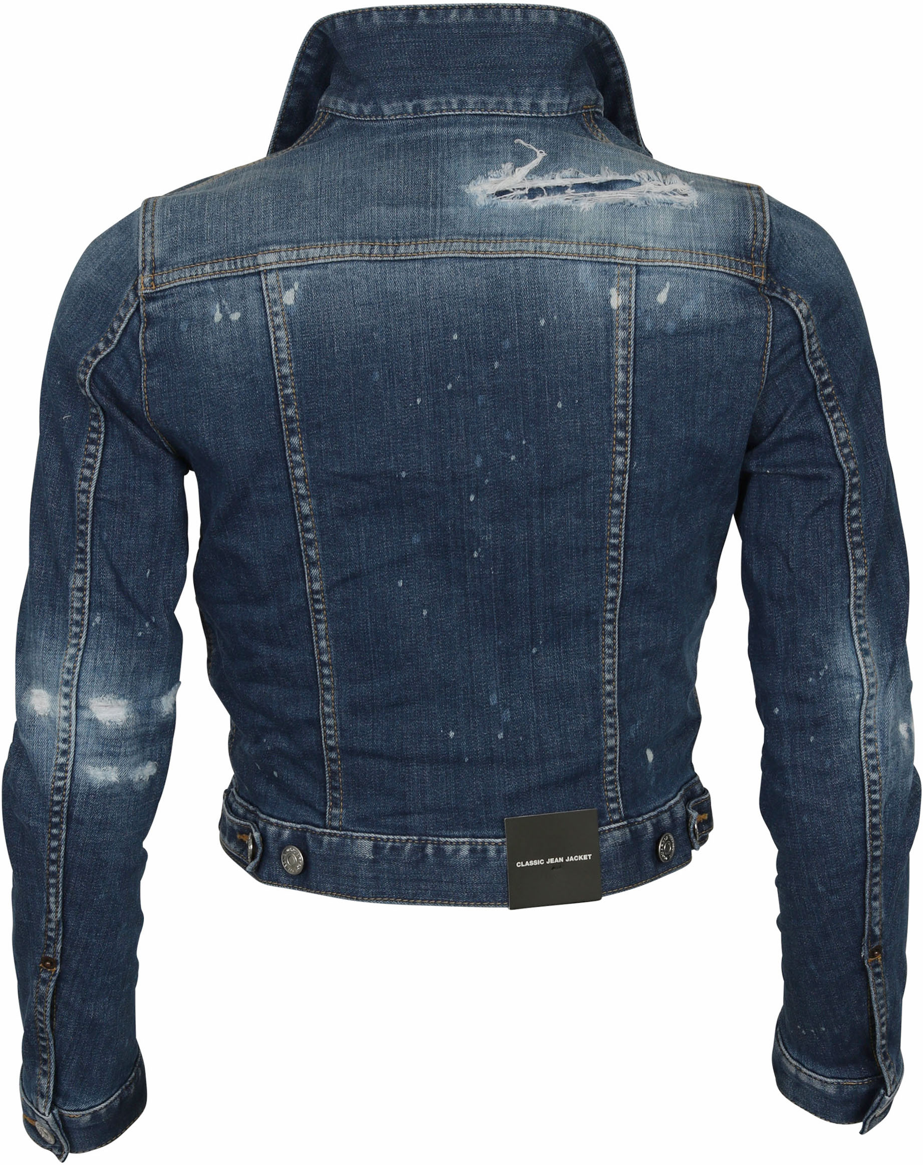 Dsquared Denim Jacket Blue Washed IT/40 - DE/34