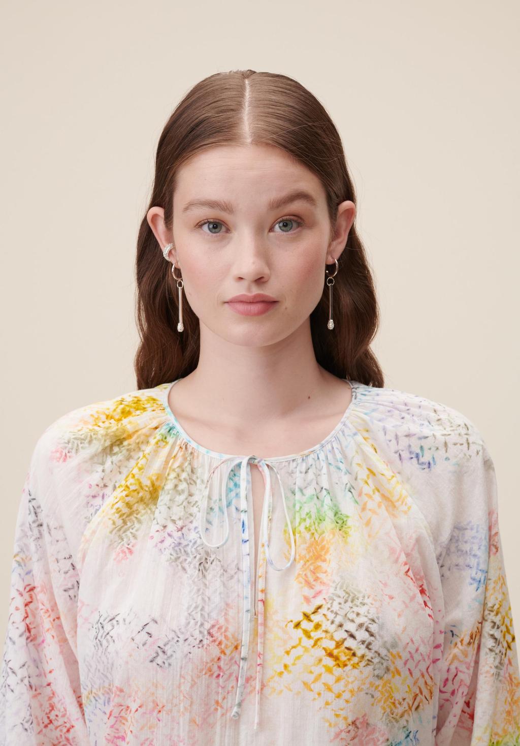 Lala Berlin Blouse Binia Rainbow Kufiya