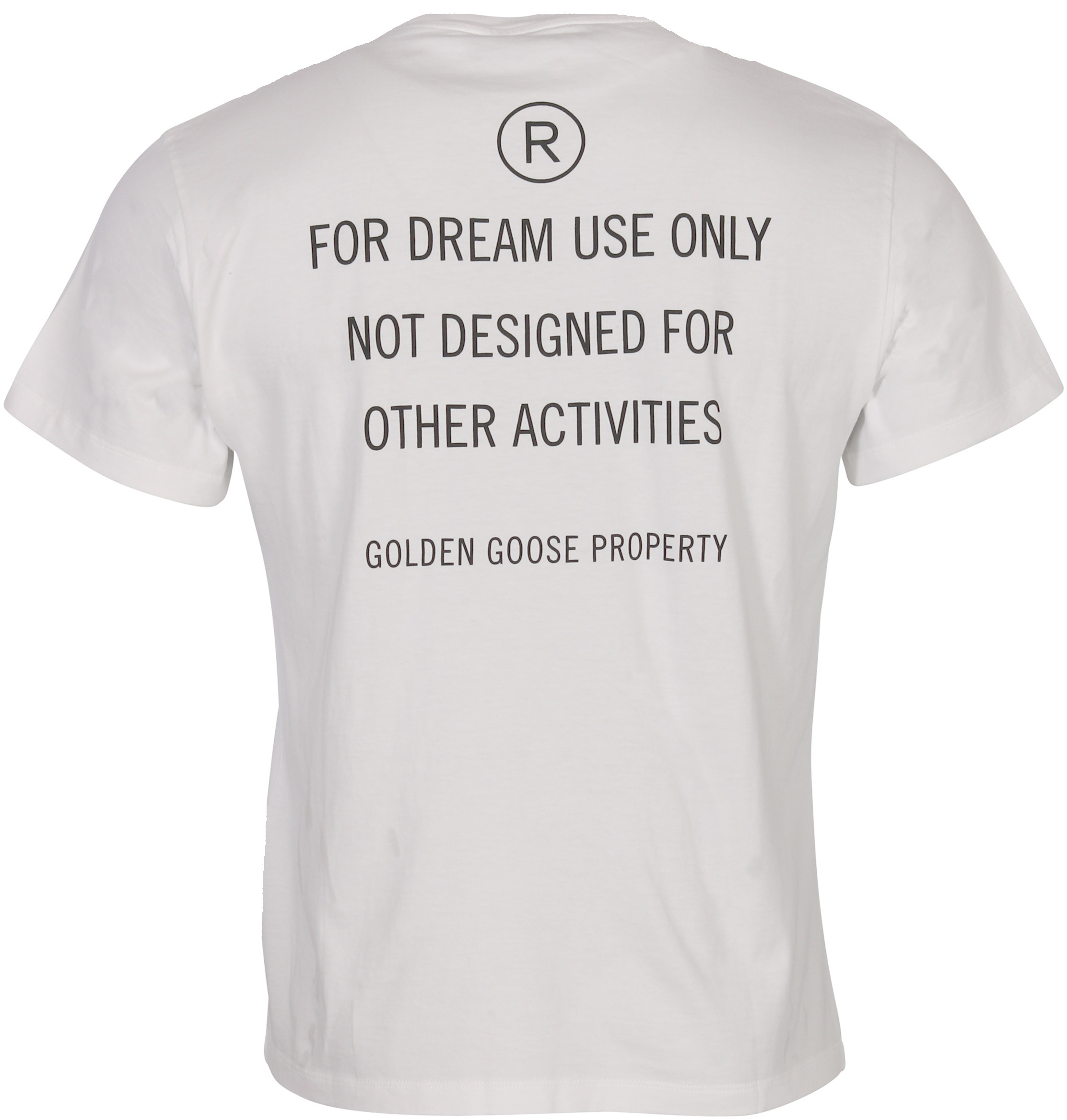 Golden Goose T-Shirt Golden White Printed S
