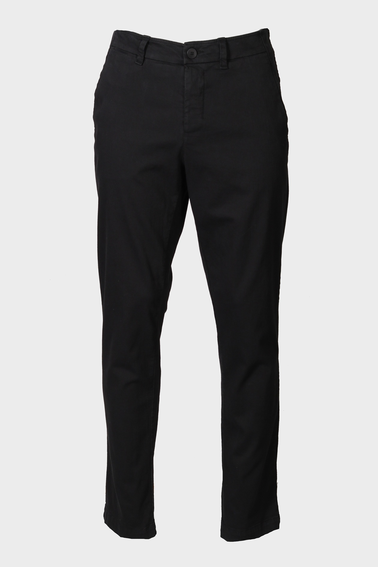 TRANSIT UOMO Cotton Stretch Pant in Black