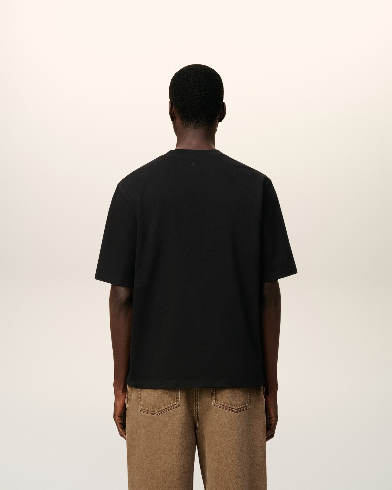 AMI PARIS de Coeur Big Logo T-Shirt in Black