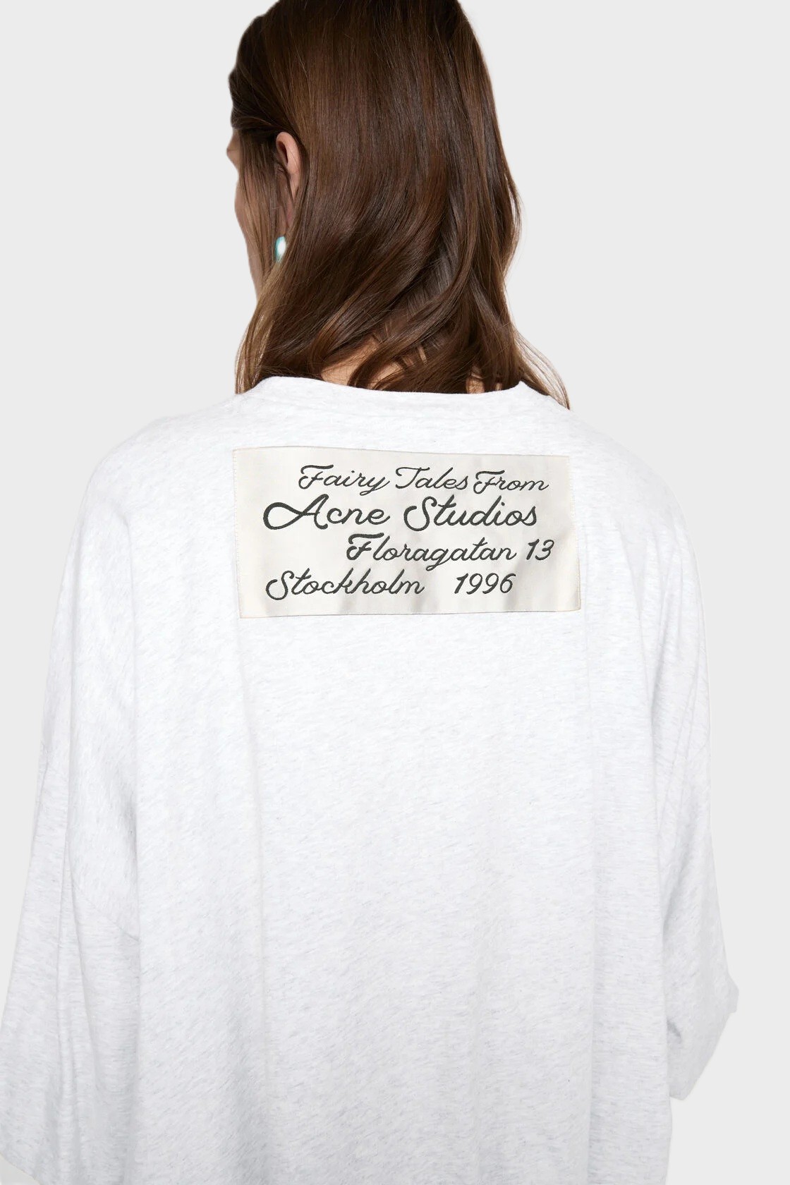 ACNE STUDIOS Oversize T-shirt in Grey Melange