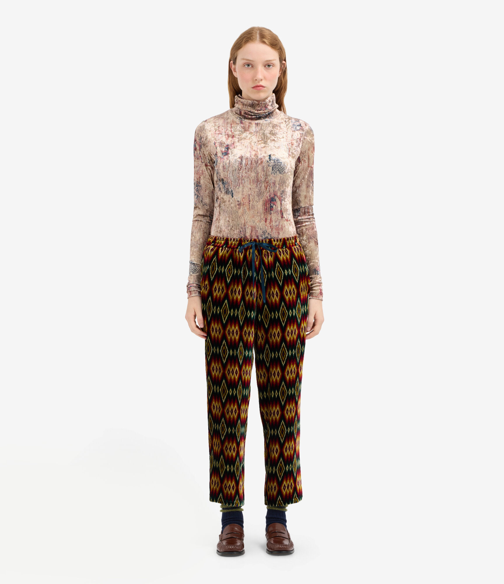 PIERRE-LOUIS MASCIA Short Velvet Pant Multicolor