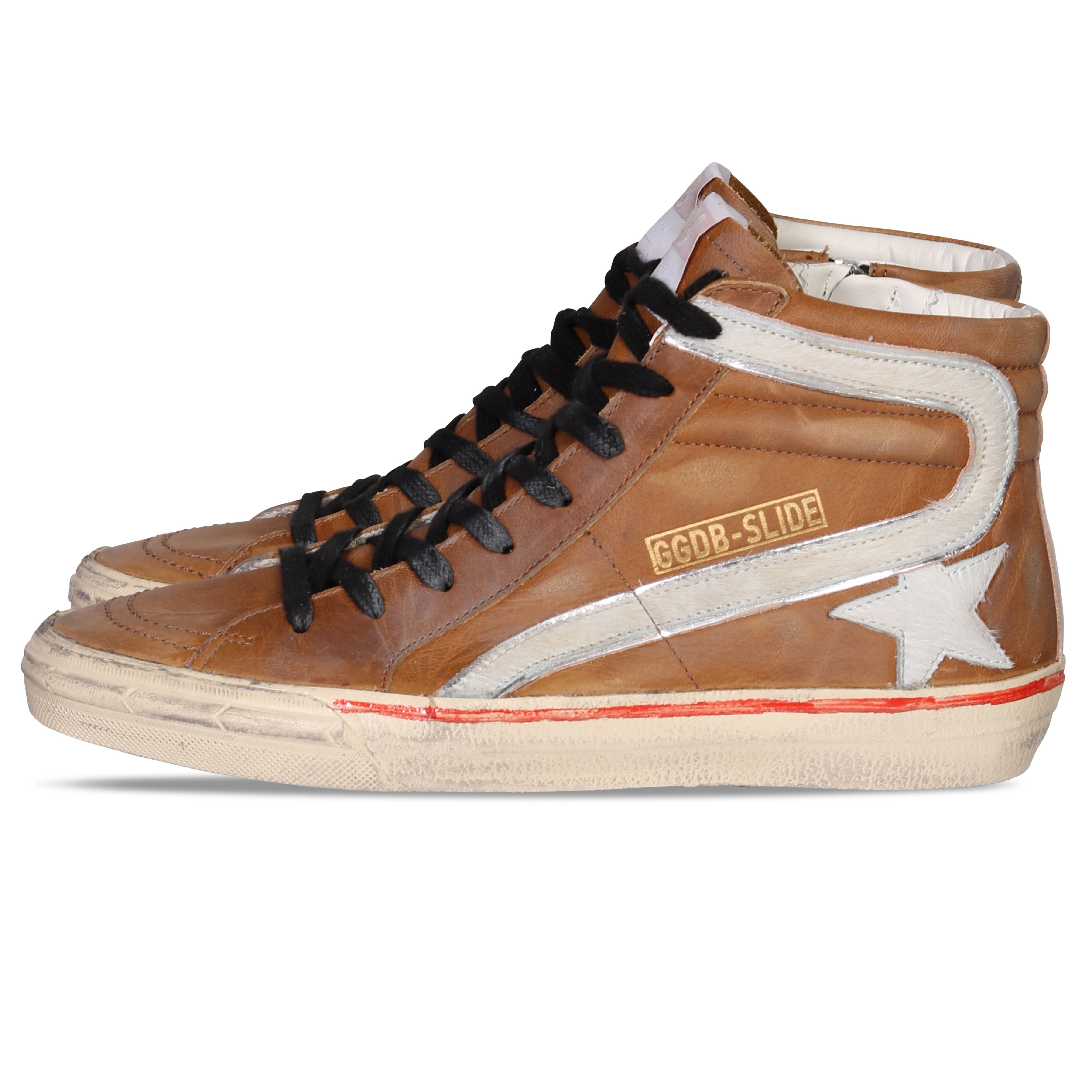 Golden Goose Sneaker Slide Camel/Horsy Star