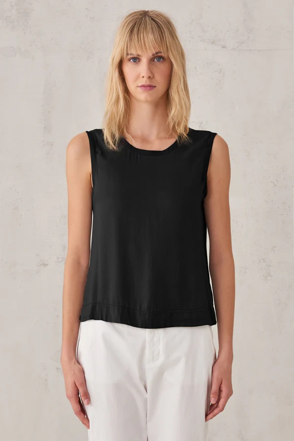 TRANSIT PAR SUCH Silk Top in Black XS