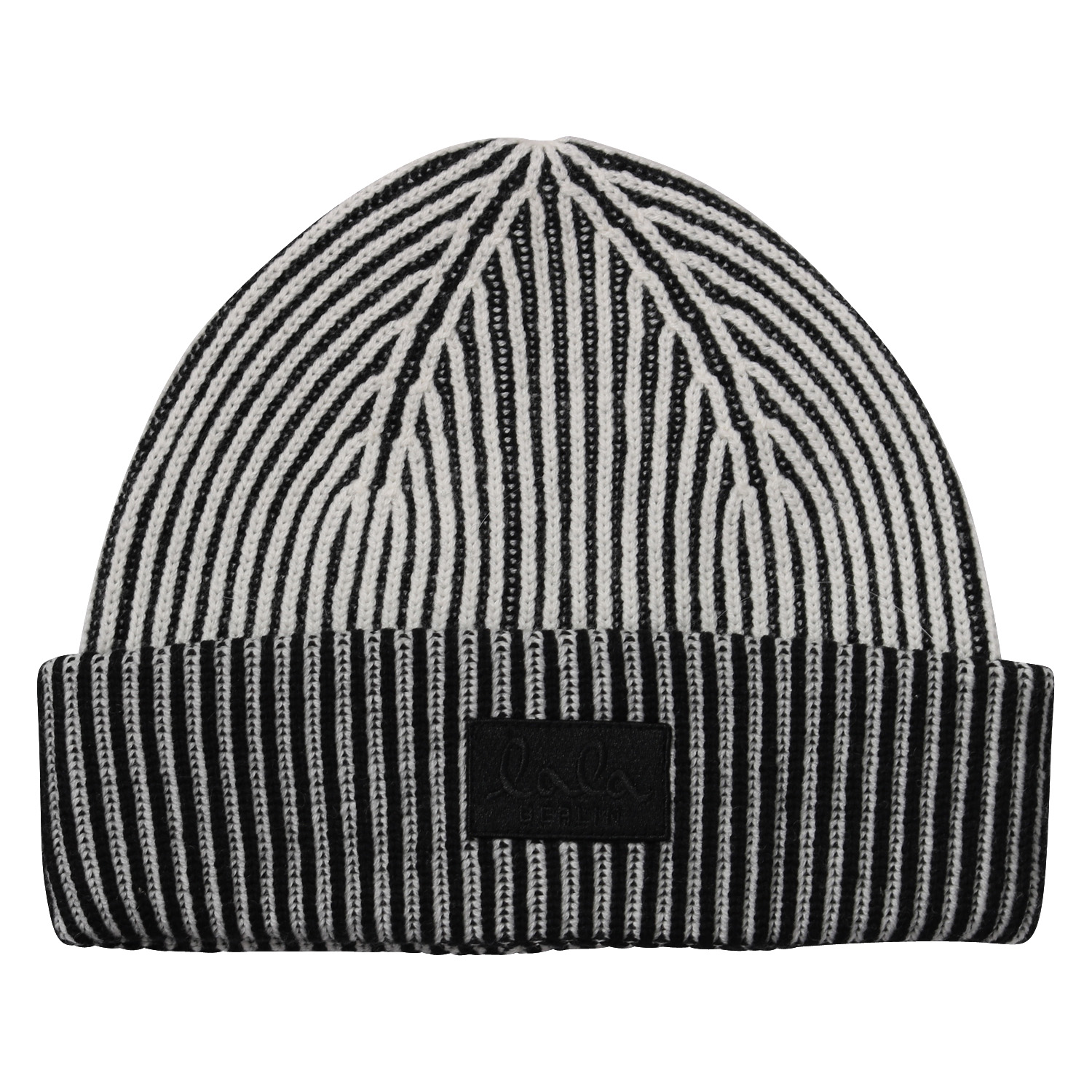 Lala Berlin Cap Lines Off-White Black