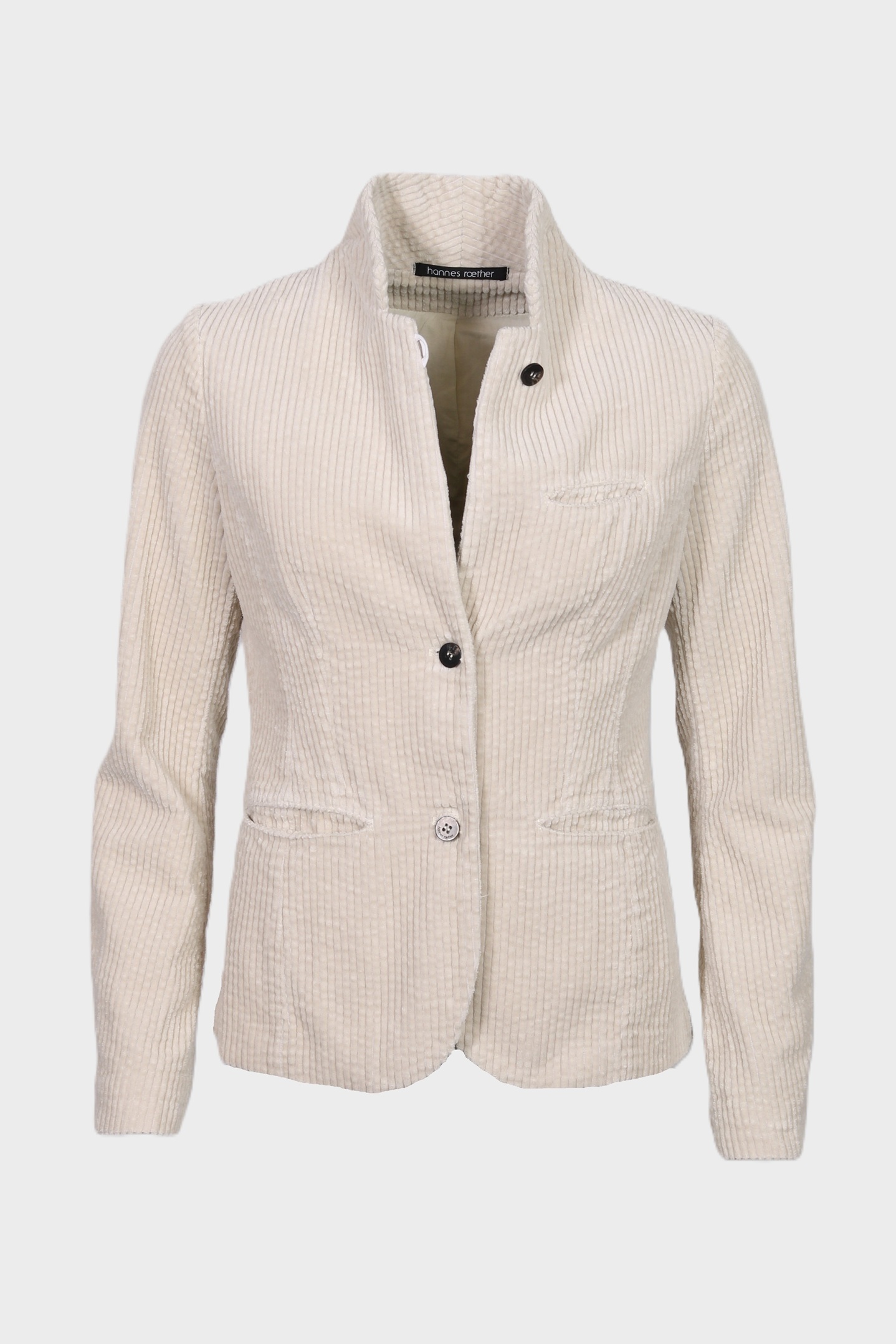 HANNES ROETHER Corduroy Jacket in Ecru