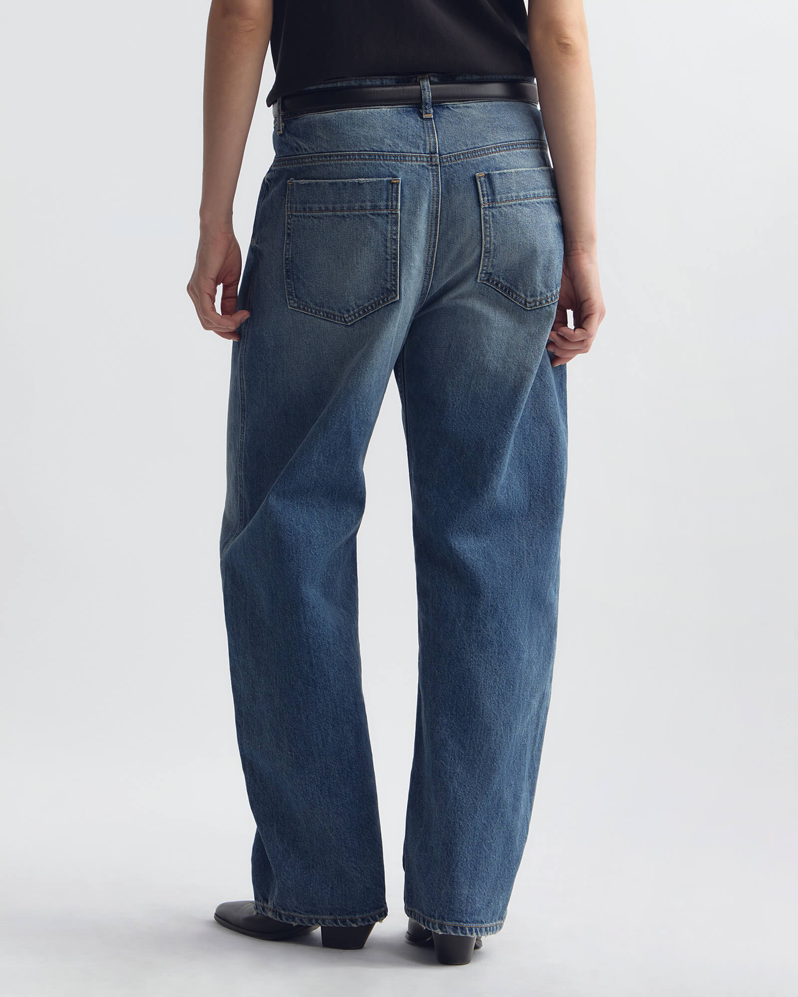 NILI LOTAN Tribeca Jeans in Rosebowl Wash