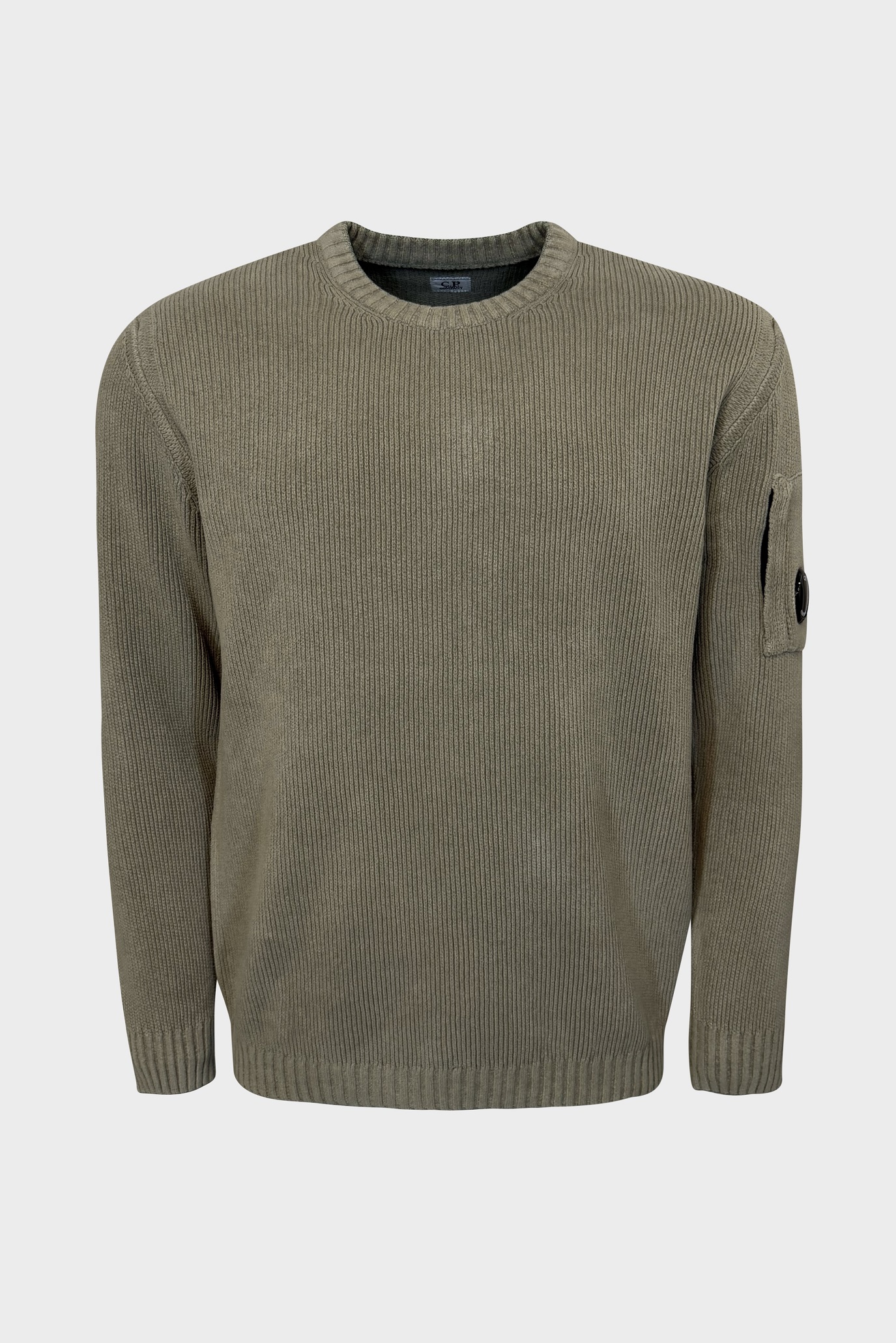 C.P. COMPANY Cotton Chenille Pullover in Fallen Rock