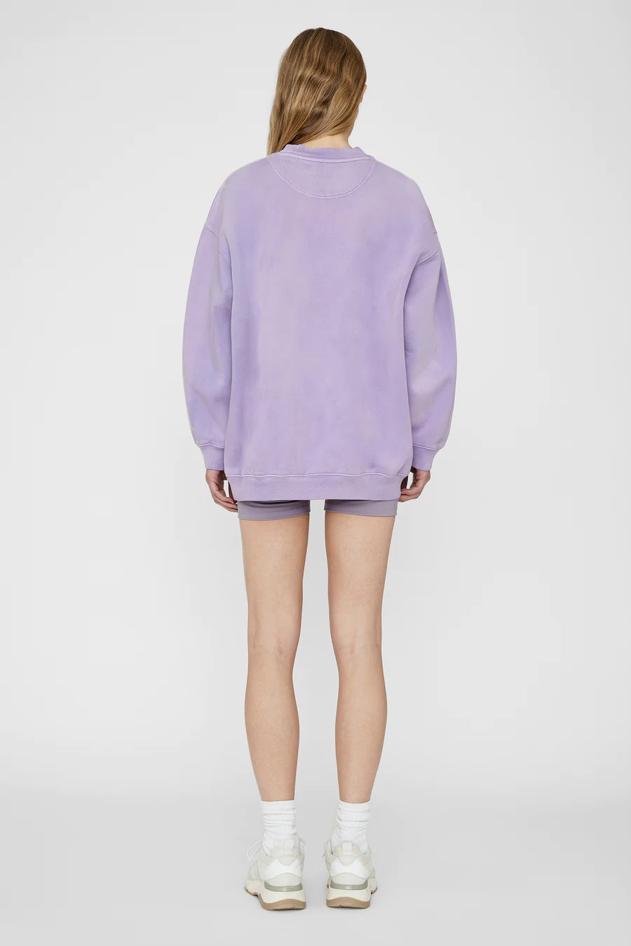 ANINE BING Tyler Sweatshirt Washed Lavender S