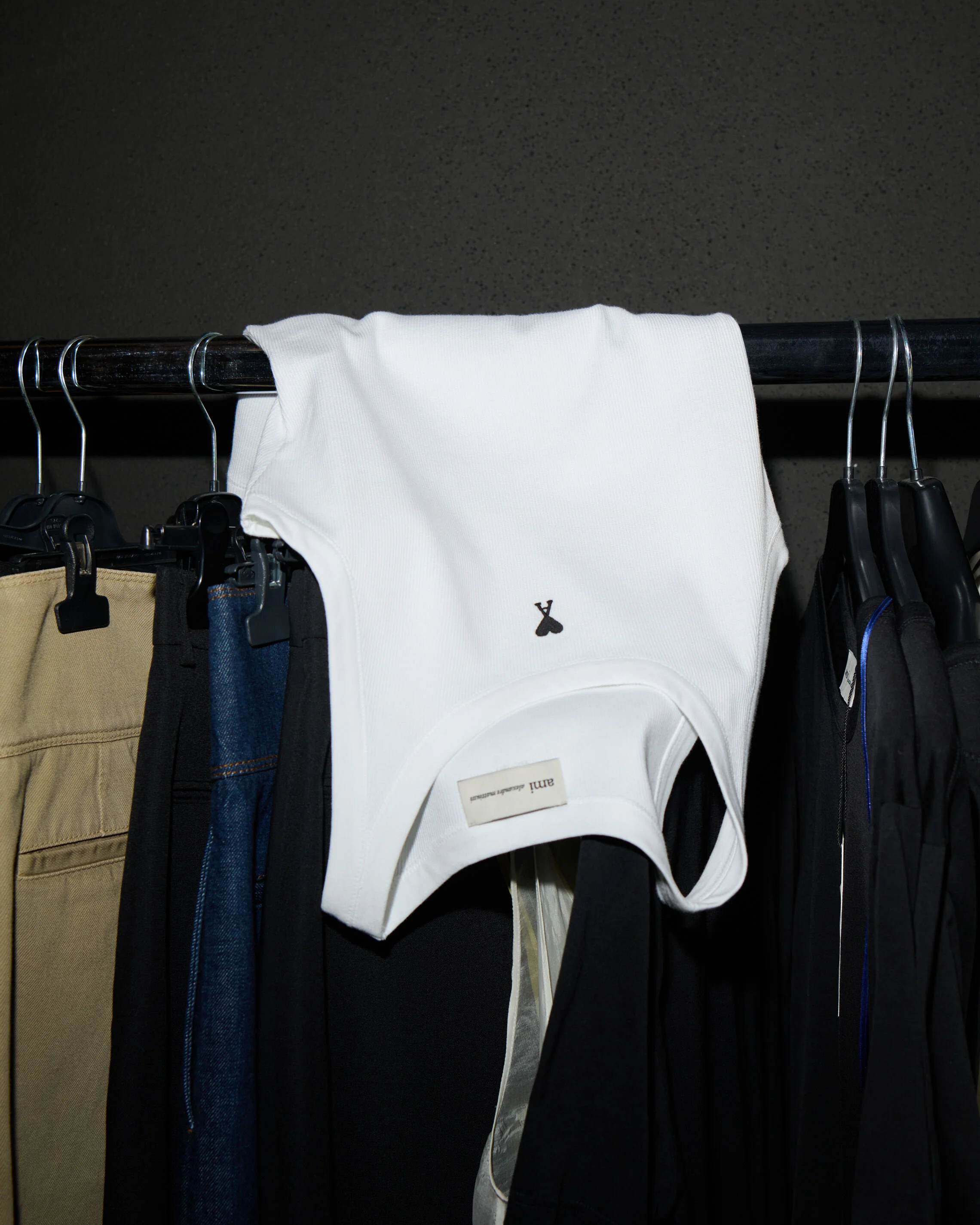 AMI PARIS de Coeur Tanktop in White