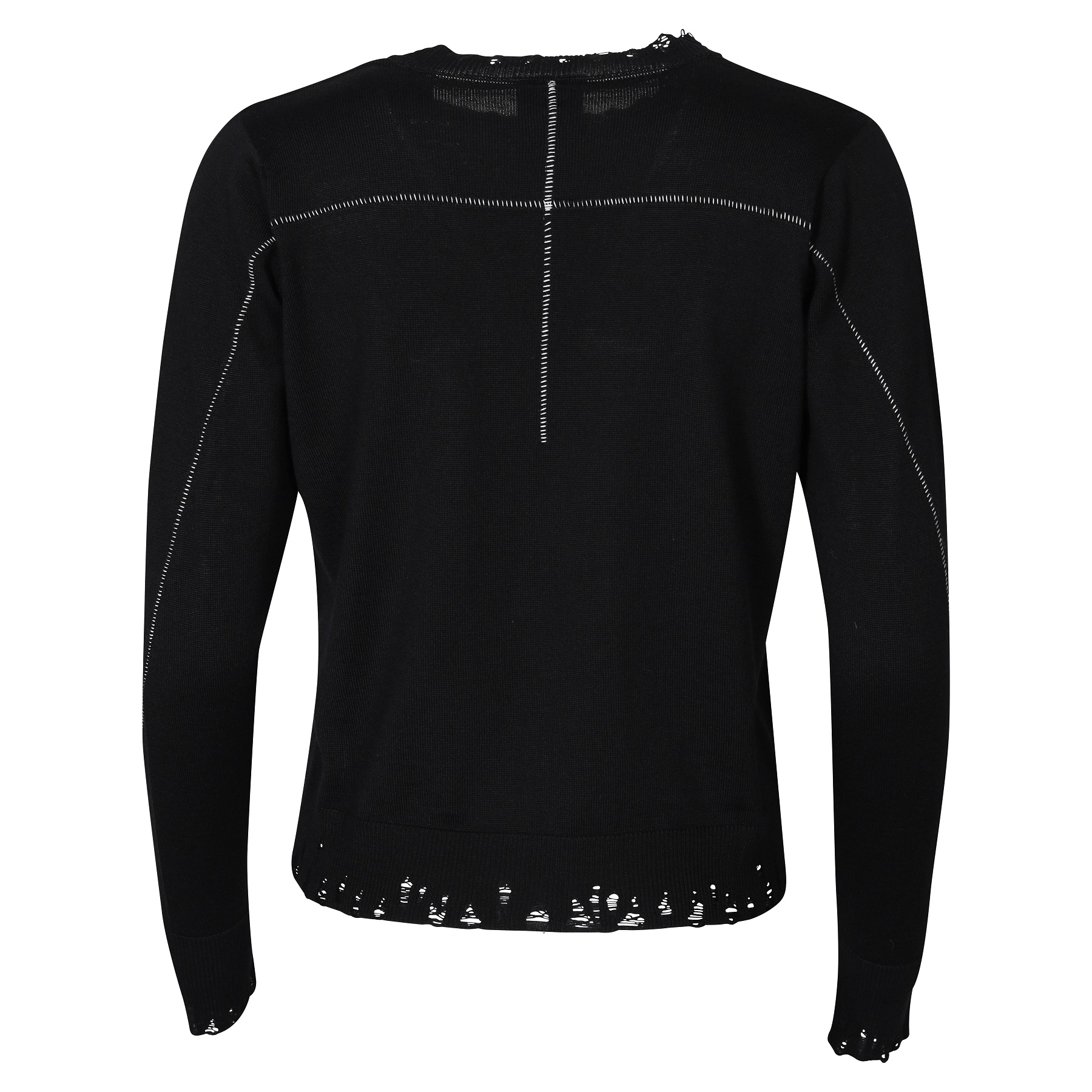 THOM KROM Knit Pullover in Black XS