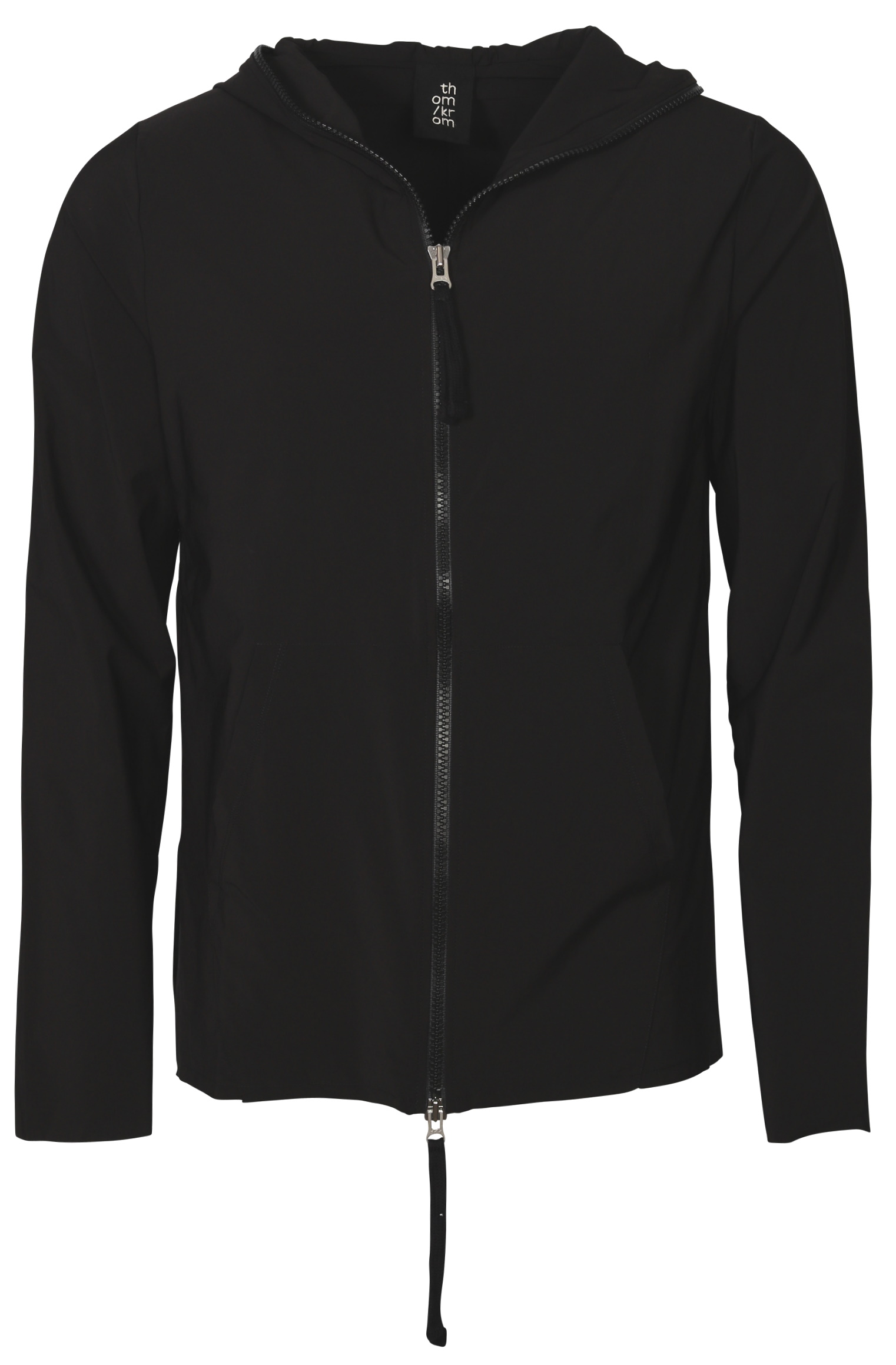 Thom Krom Hooded Nylon Stretch Jacket Black