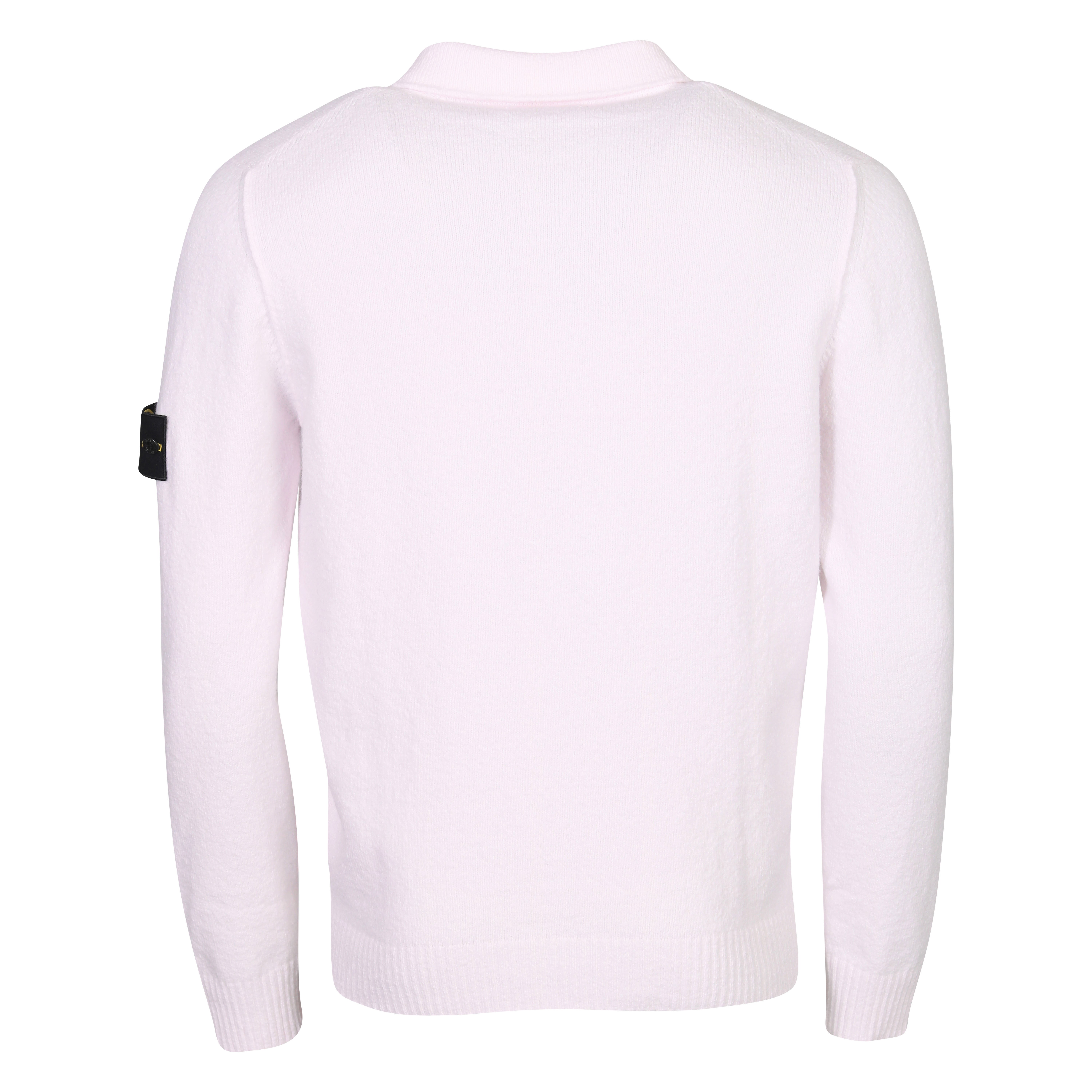 Stone Island Polo Knit Sweater in Light Pink S
