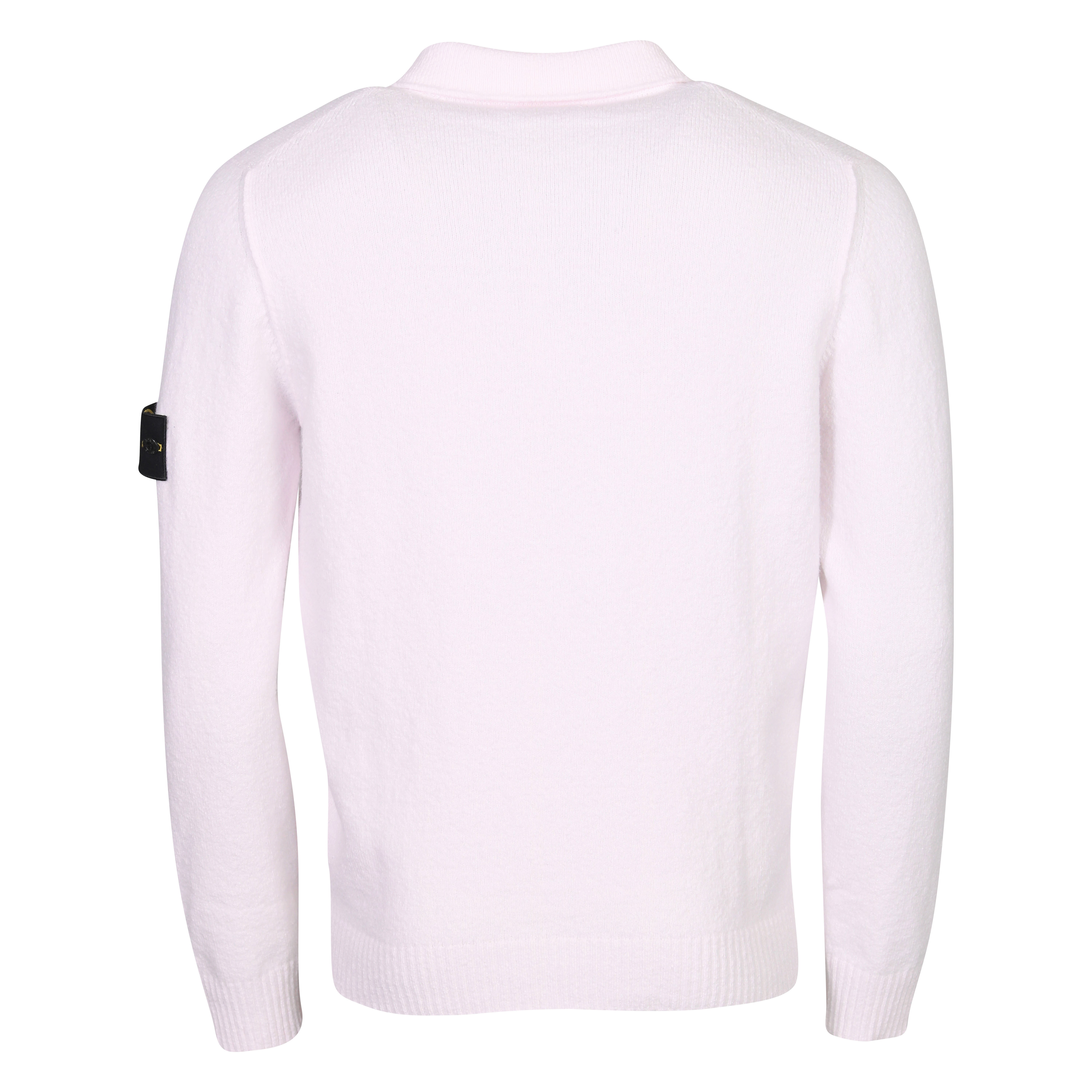 Stone Island Polo Knit Sweater in Light Pink M